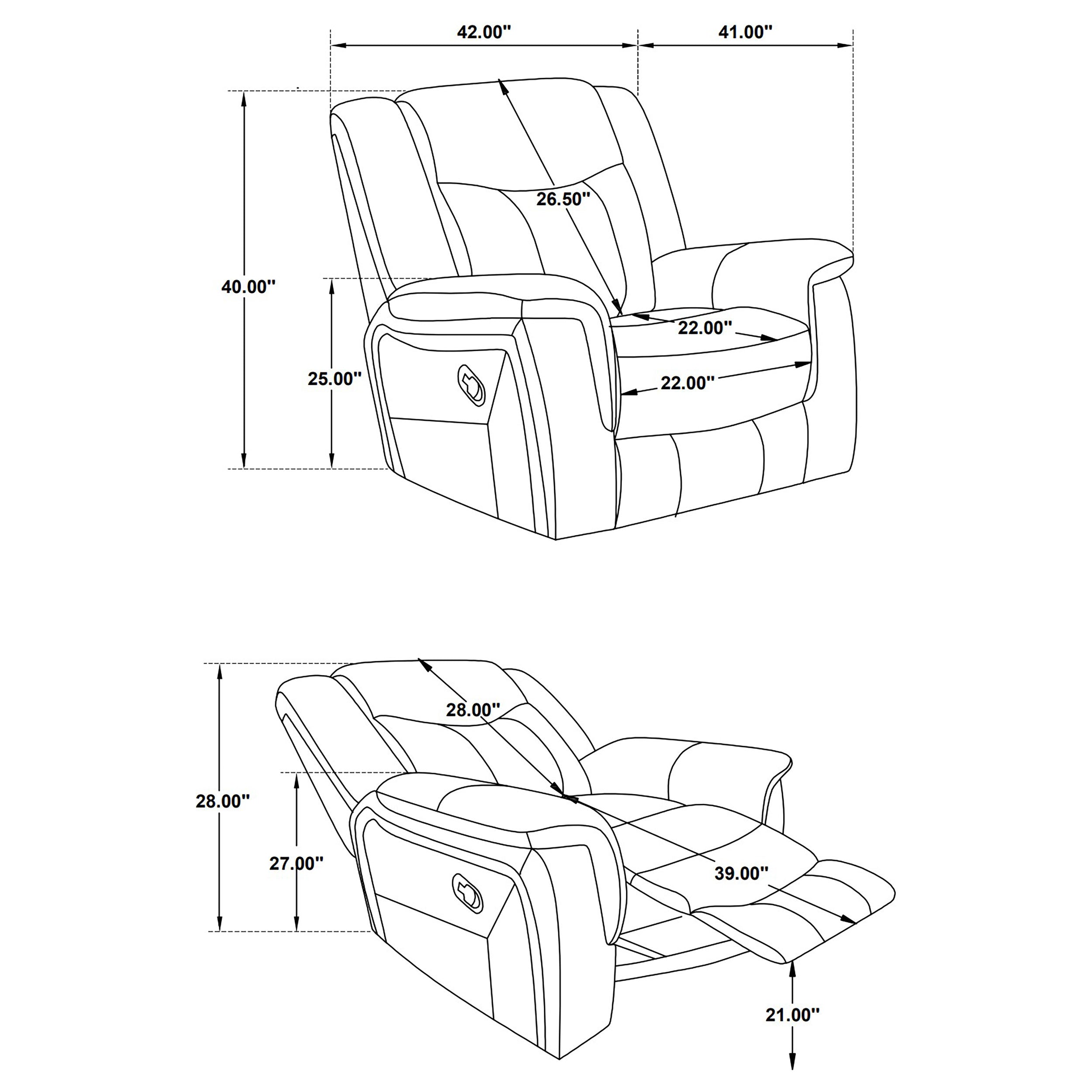Conrad Glider Recliner - Ideal Furniture (Fresno,CA)