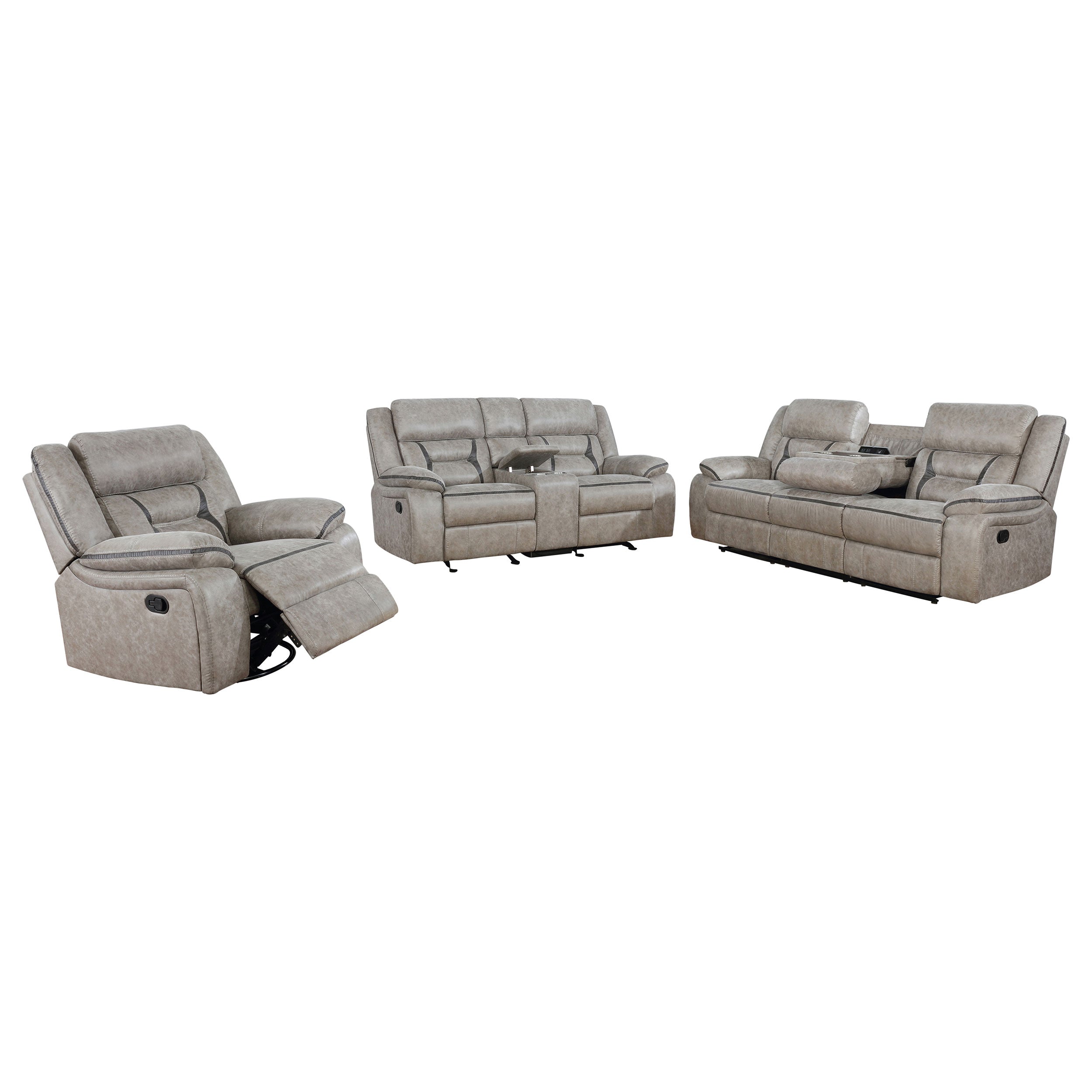 Greer Reclining Sofa Set - Ideal Furniture (Fresno,CA)