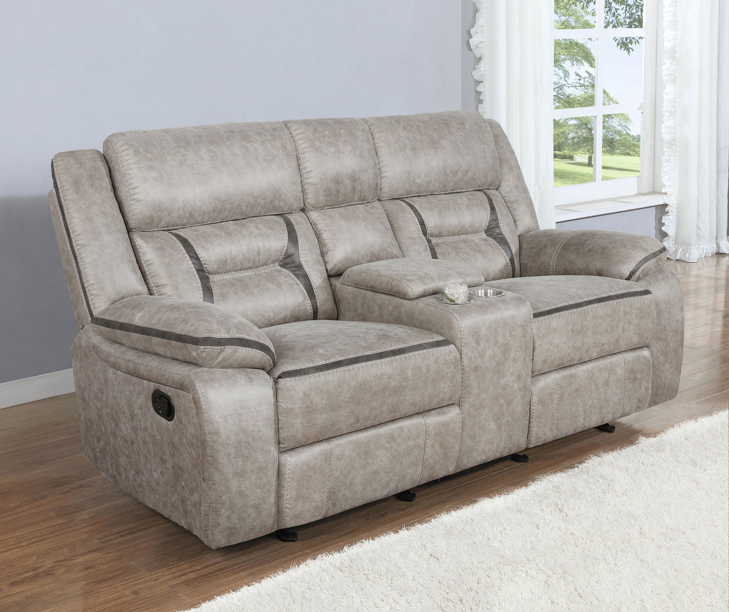 Greer Reclining Glider Loveseat - Ideal Furniture (Fresno,CA)