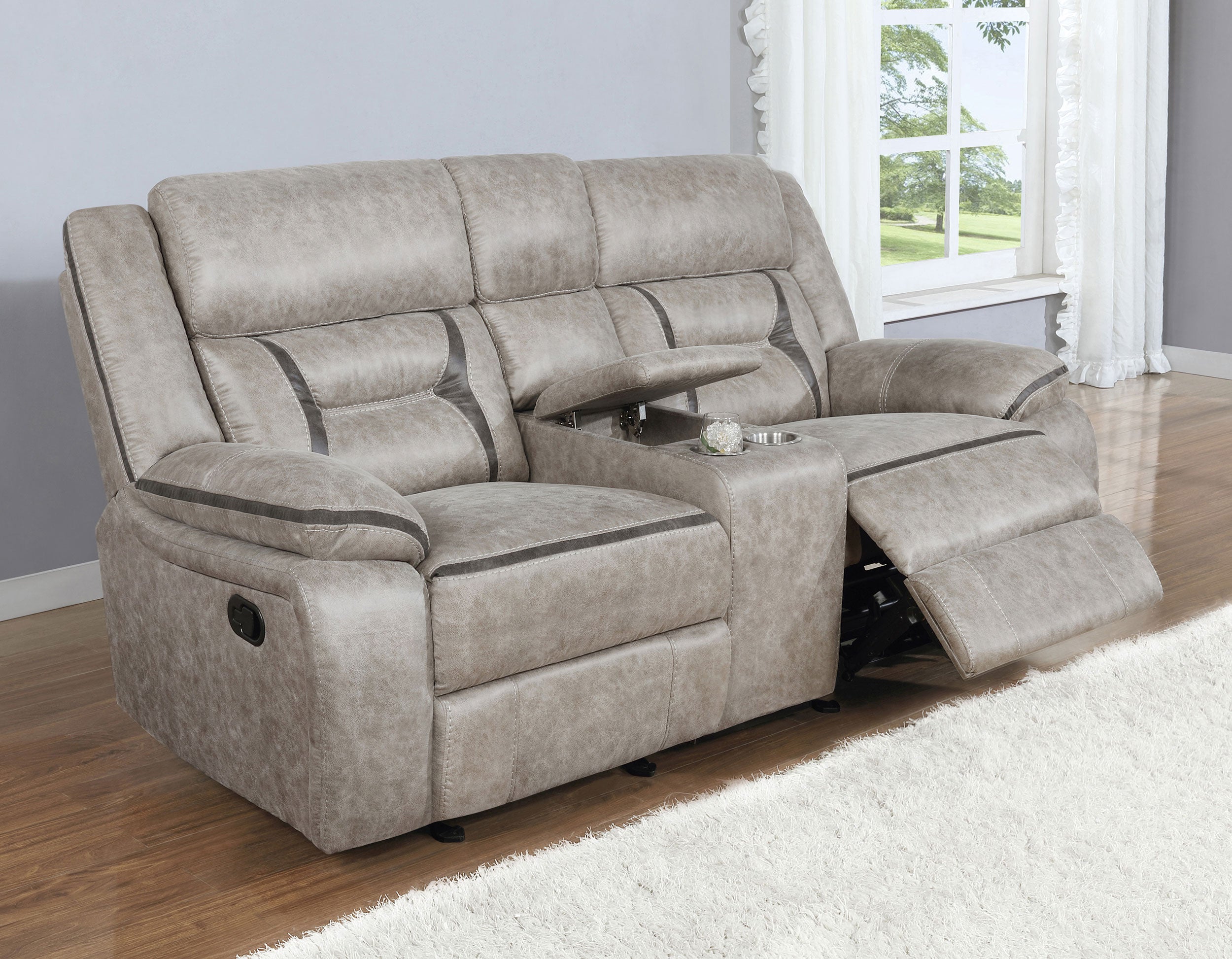 Greer Reclining Glider Loveseat - Ideal Furniture (Fresno,CA)