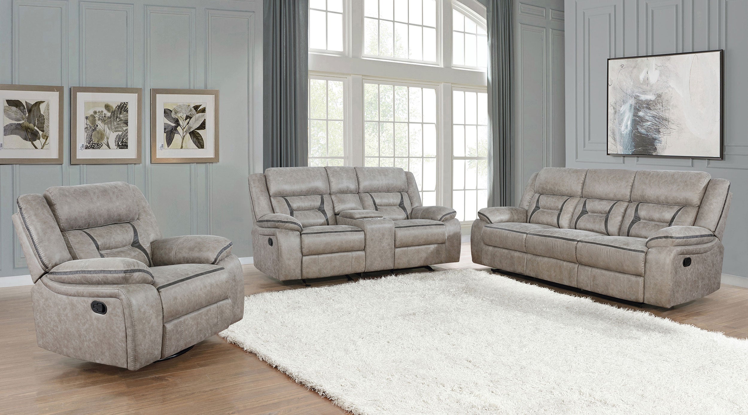 Greer Reclining Glider Loveseat - Ideal Furniture (Fresno,CA)