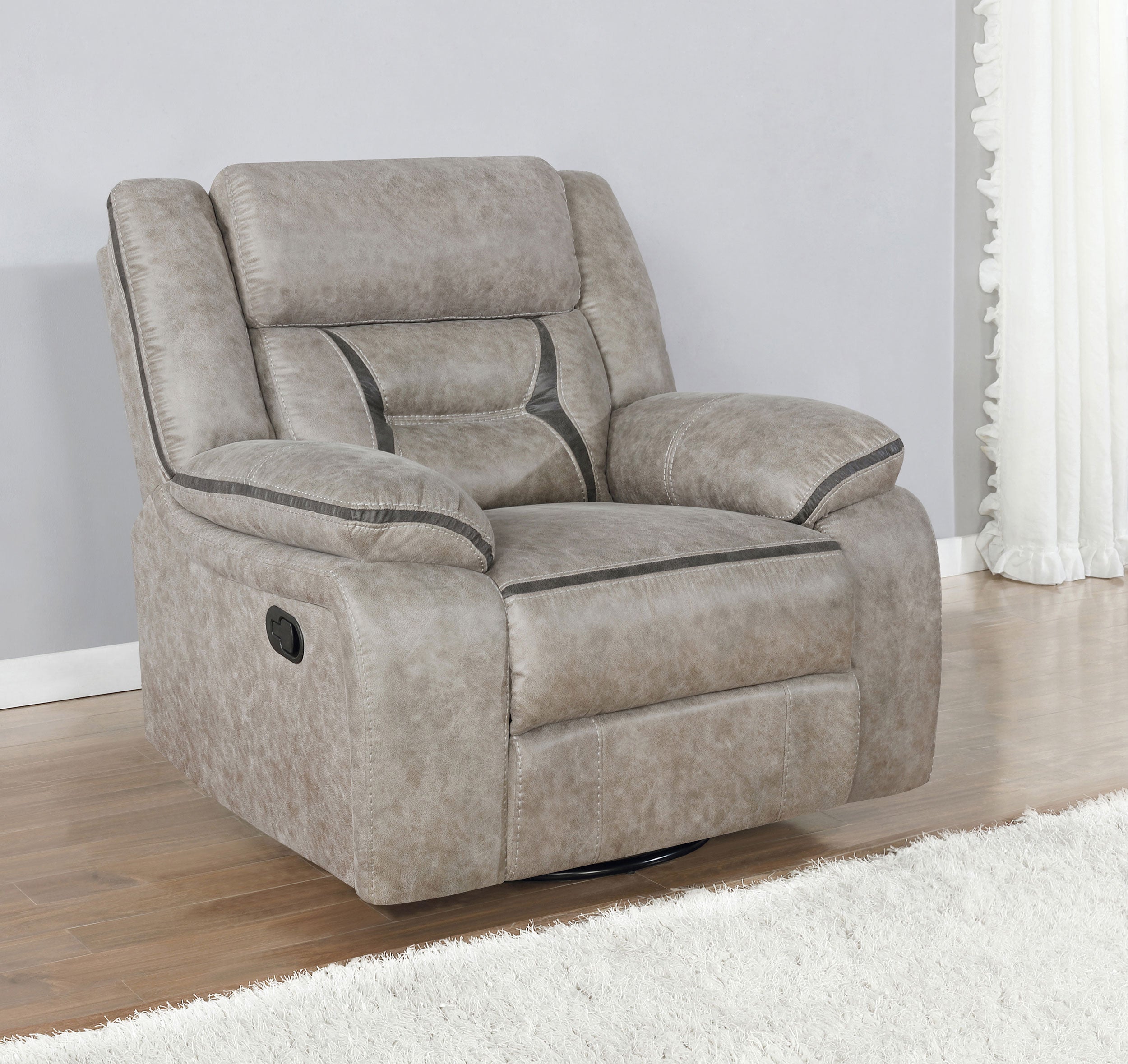 Greer Swivel Glider Recliner - Ideal Furniture (Fresno,CA)