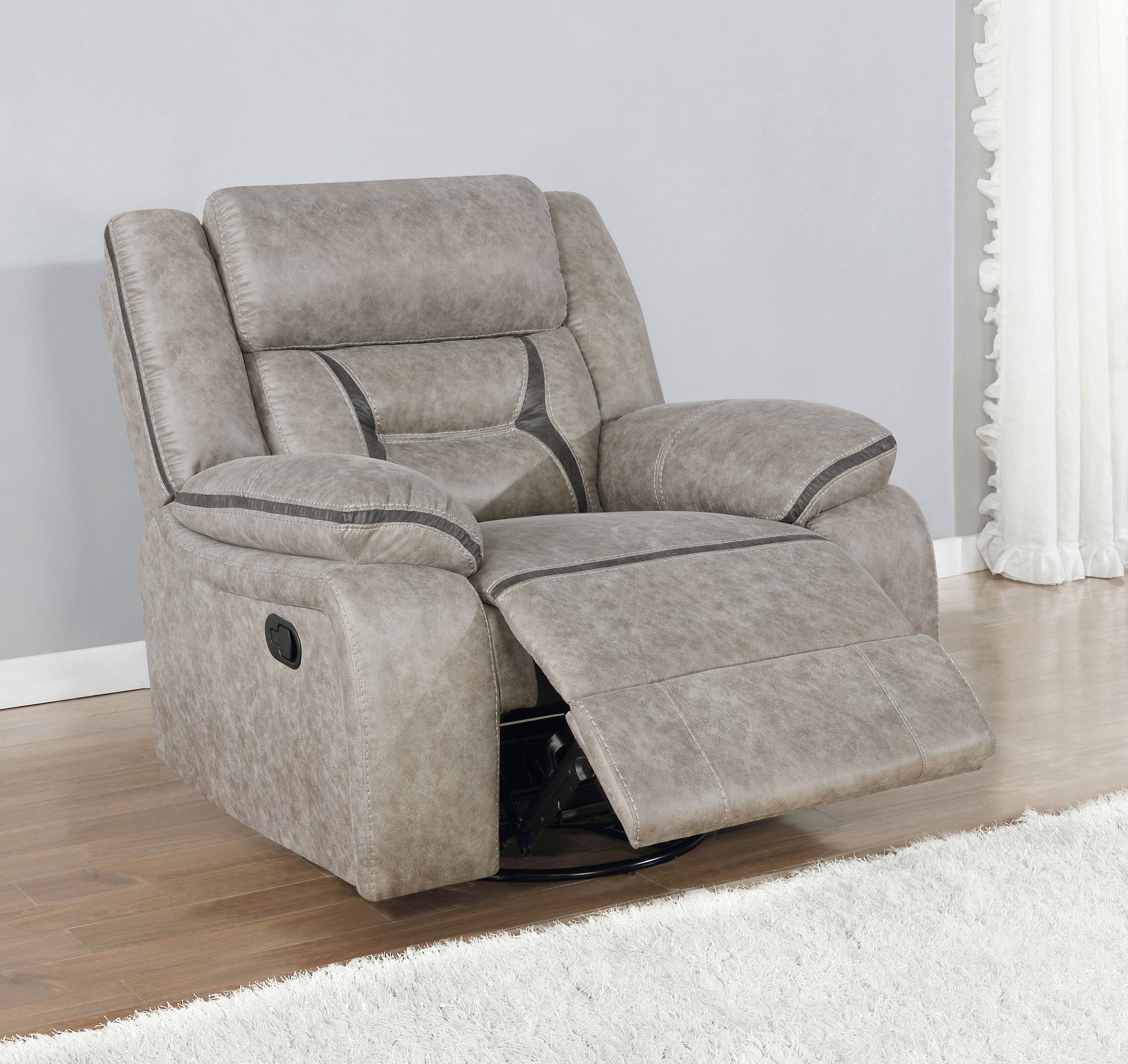 Greer Swivel Glider Recliner - Ideal Furniture (Fresno,CA)