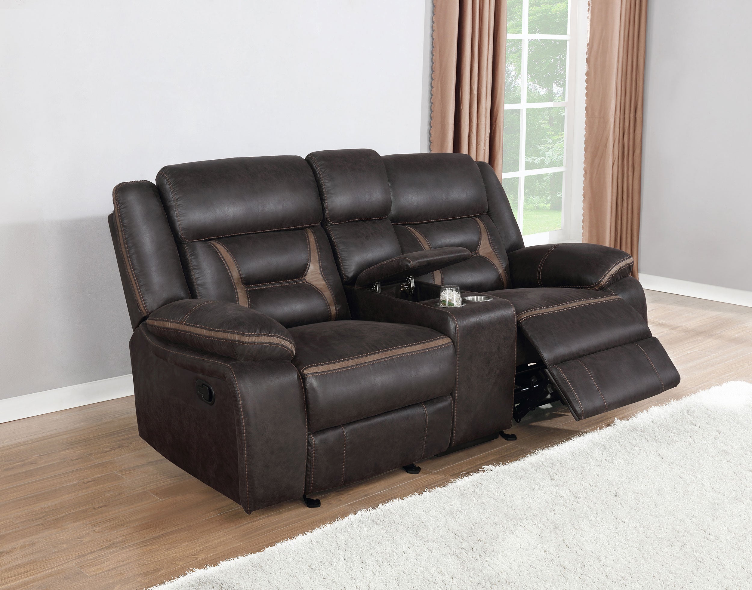 Greer Reclining Glider Loveseat - Ideal Furniture (Fresno,CA)