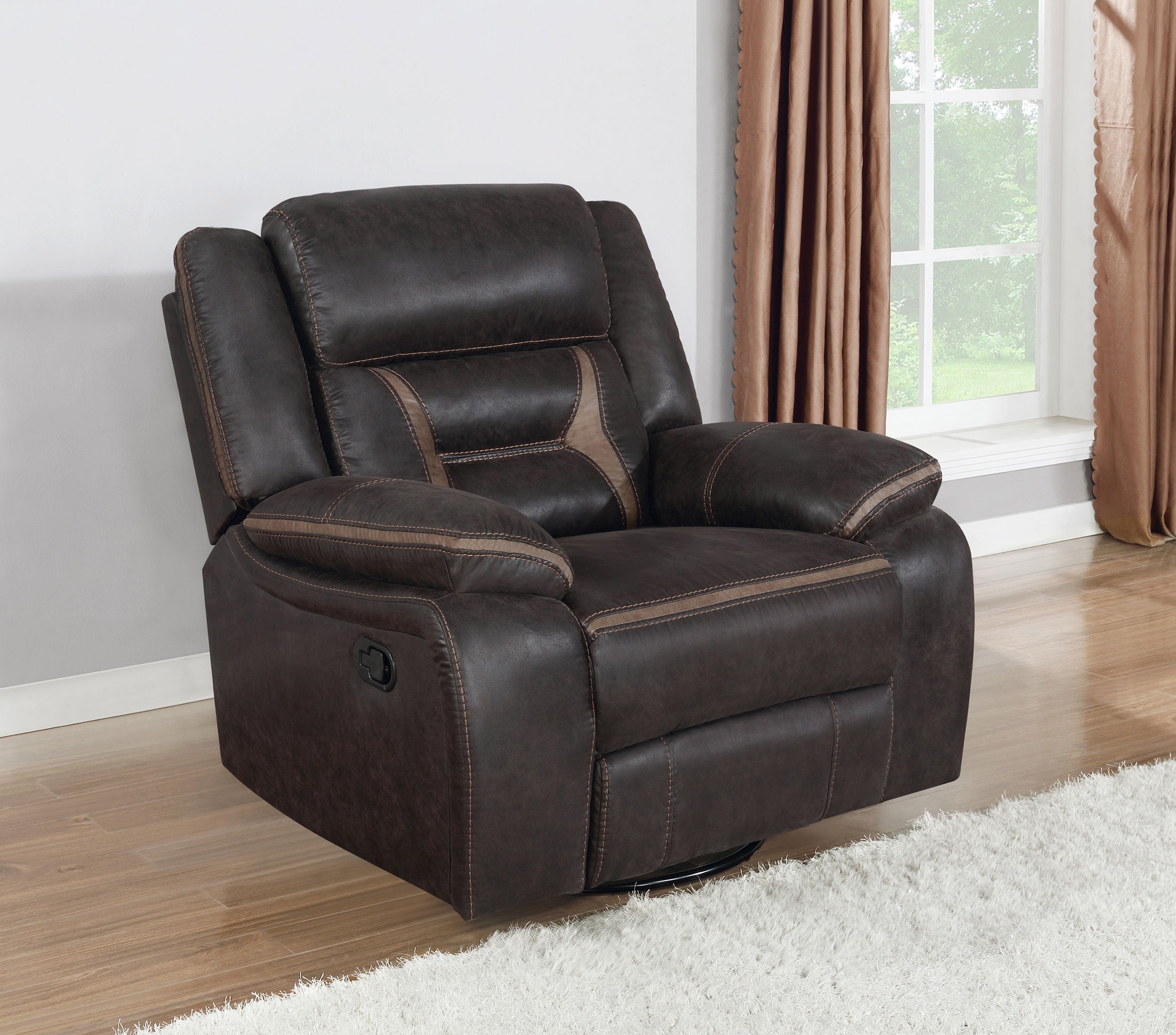 Greer Swivel Glider Recliner - Ideal Furniture (Fresno,CA)