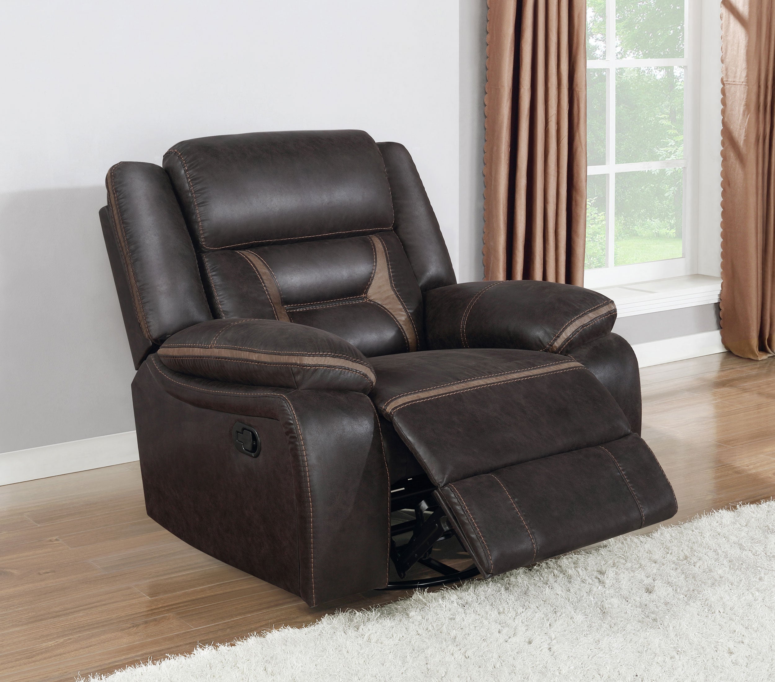 Greer Swivel Glider Recliner - Ideal Furniture (Fresno,CA)