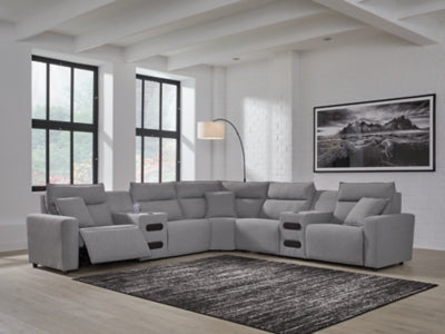 Modmax II Power Reclining Sectional with Audio Consoles - Ideal Furniture (Fresno,CA)