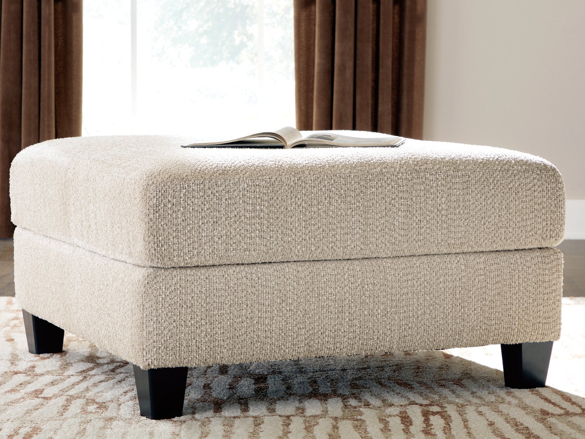 Steelwater Retreat Oversized Accent Ottoman - Ideal Furniture (Fresno,CA)