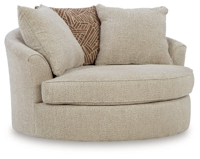 Steelwater Retreat Oversized Swivel Accent Chair - Ideal Furniture (Fresno,CA)