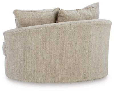 Steelwater Retreat Oversized Swivel Accent Chair - Ideal Furniture (Fresno,CA)