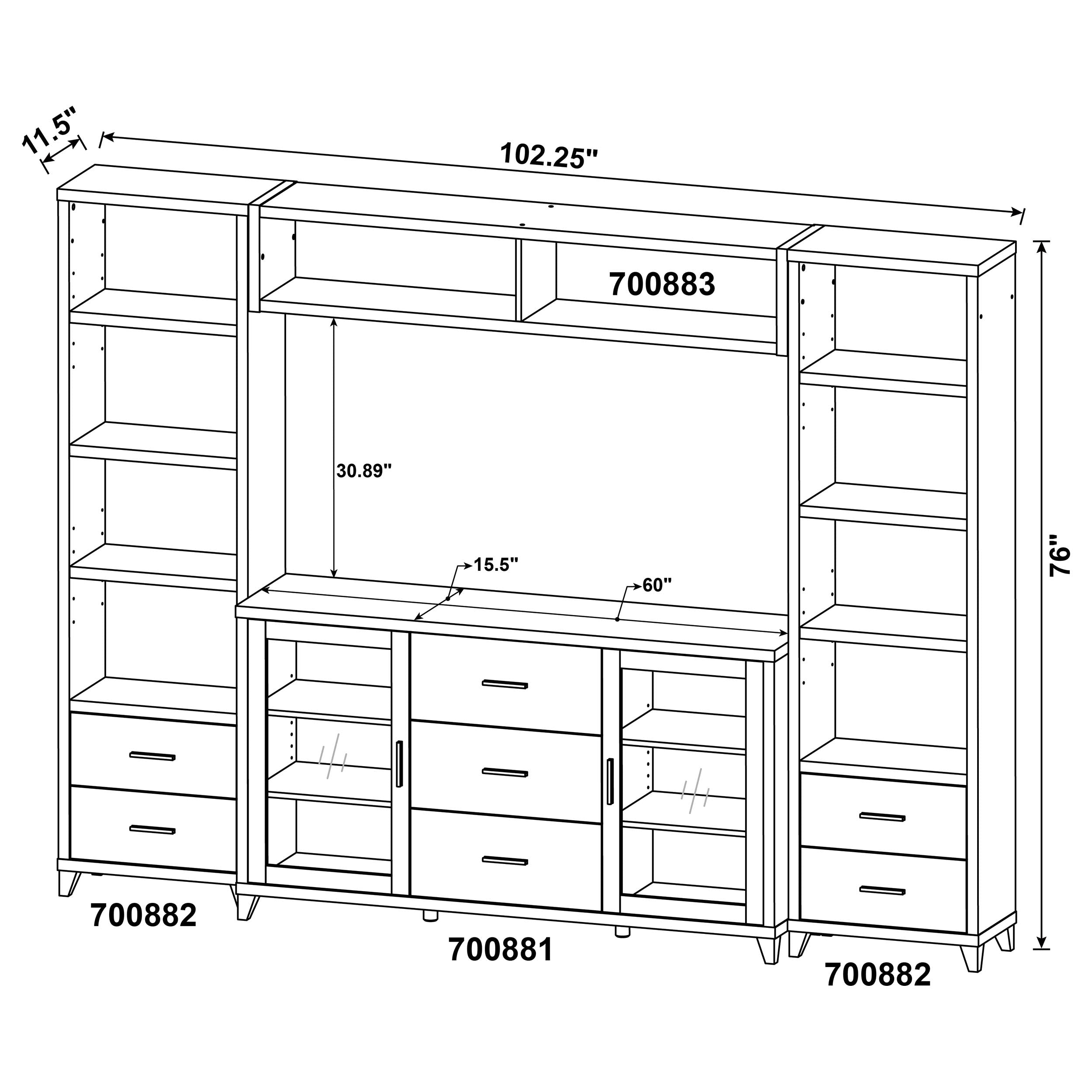 Lewes Entertainment Center - Ideal Furniture (Fresno,CA)