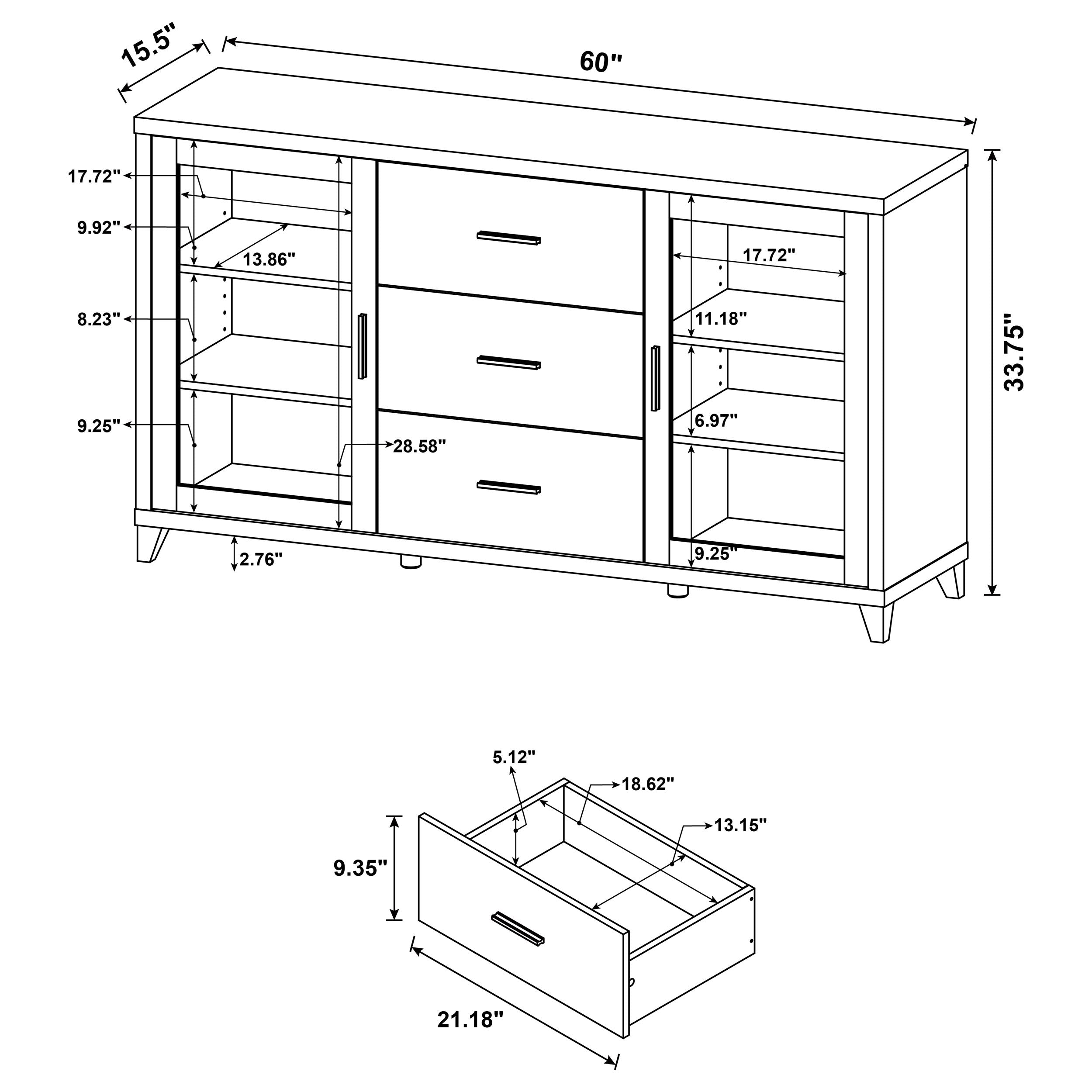Lewes TV Stand - Ideal Furniture (Fresno,CA)