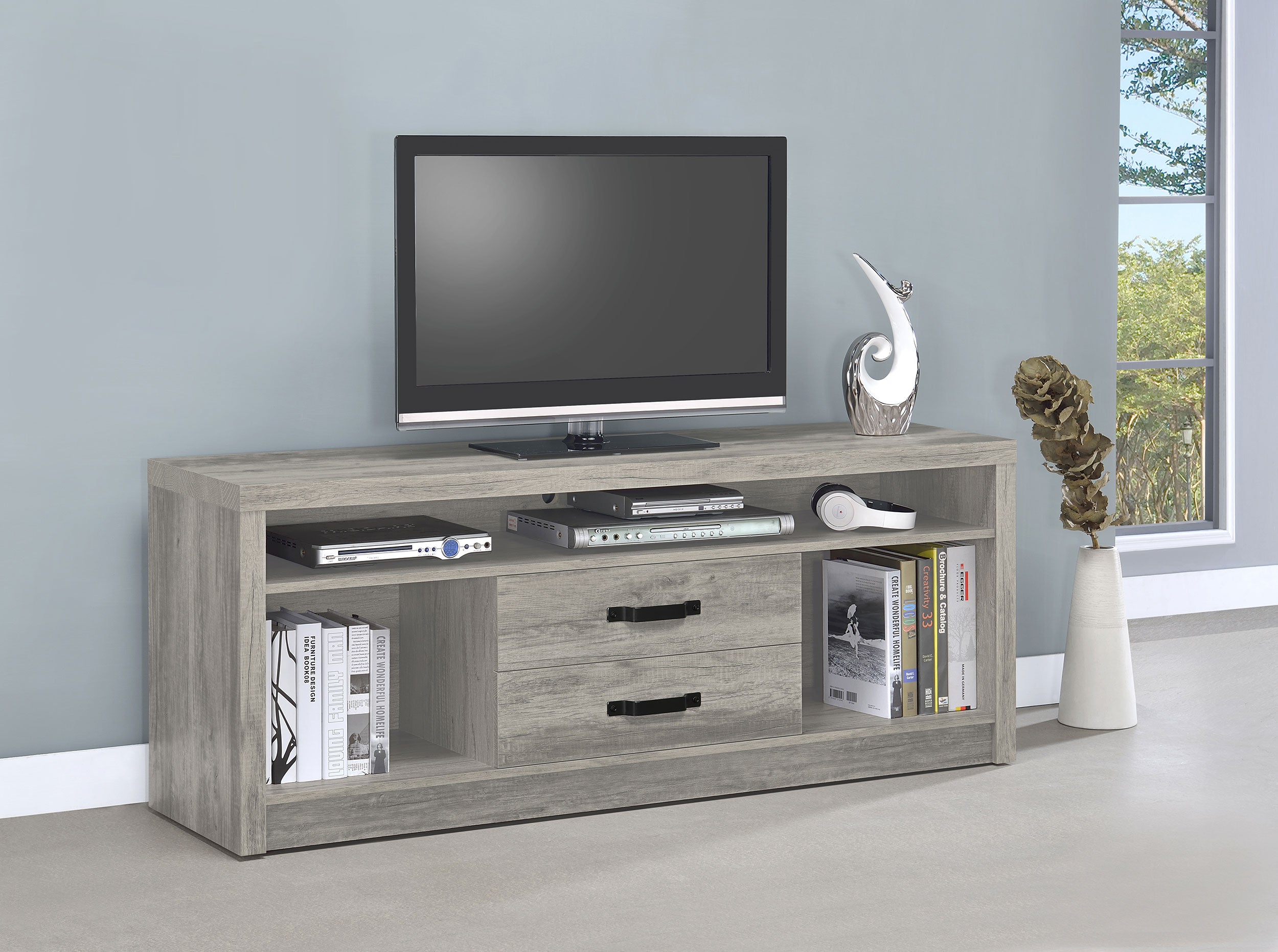 Burke TV Stand - Ideal Furniture (Fresno,CA)