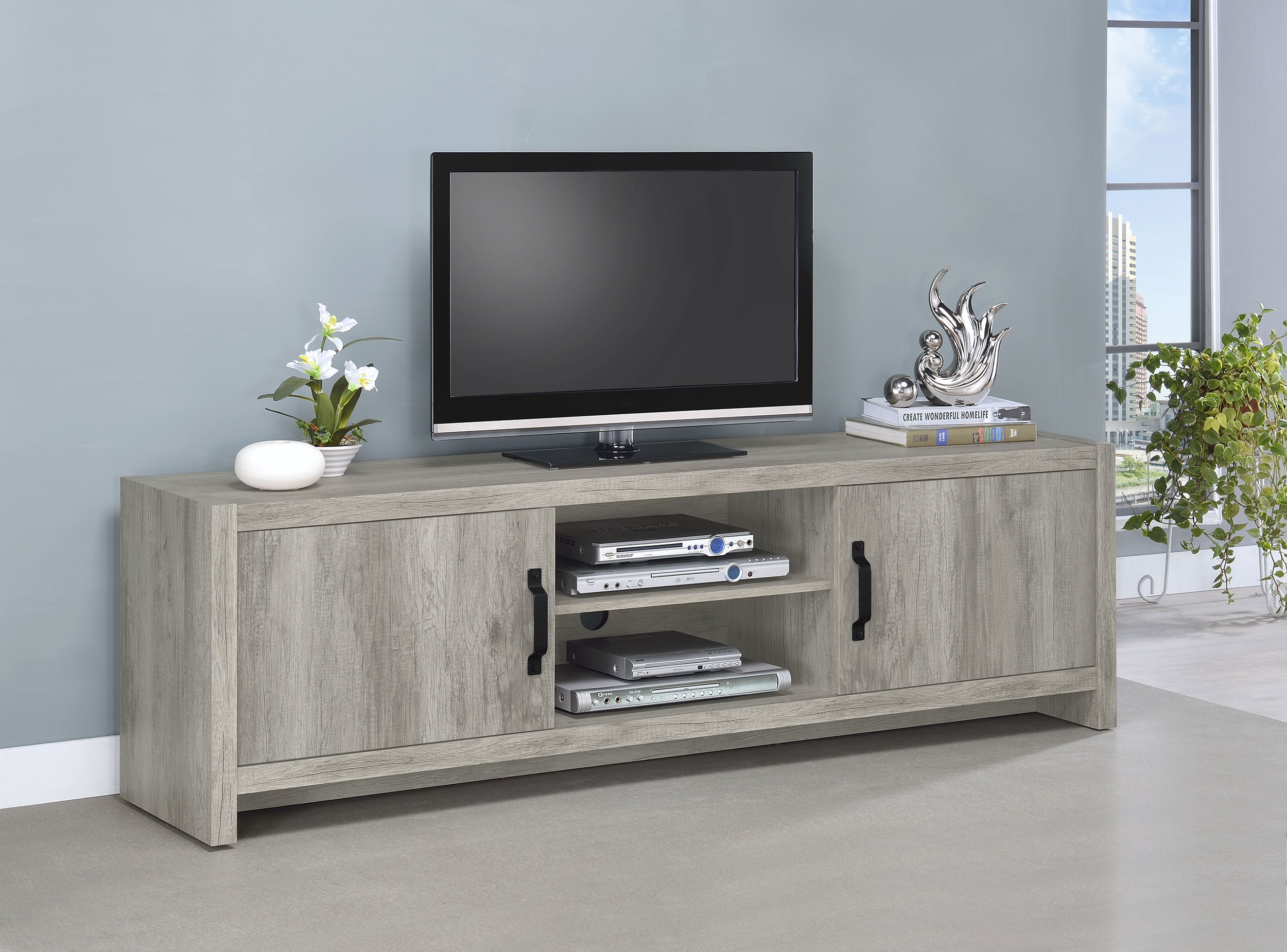 Burke TV Stand - Ideal Furniture (Fresno,CA)