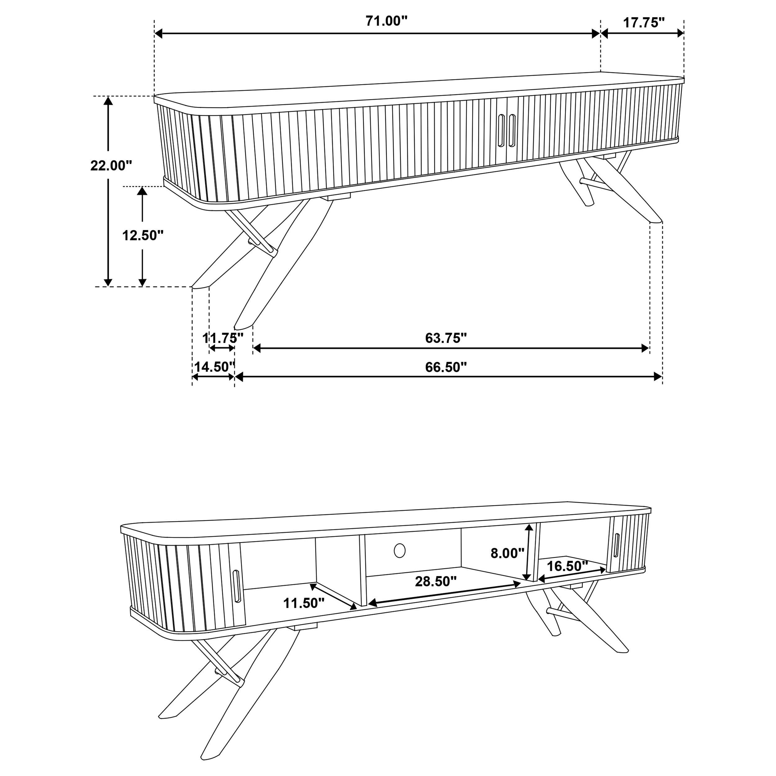 Valna TV Stand - Ideal Furniture (Fresno,CA)