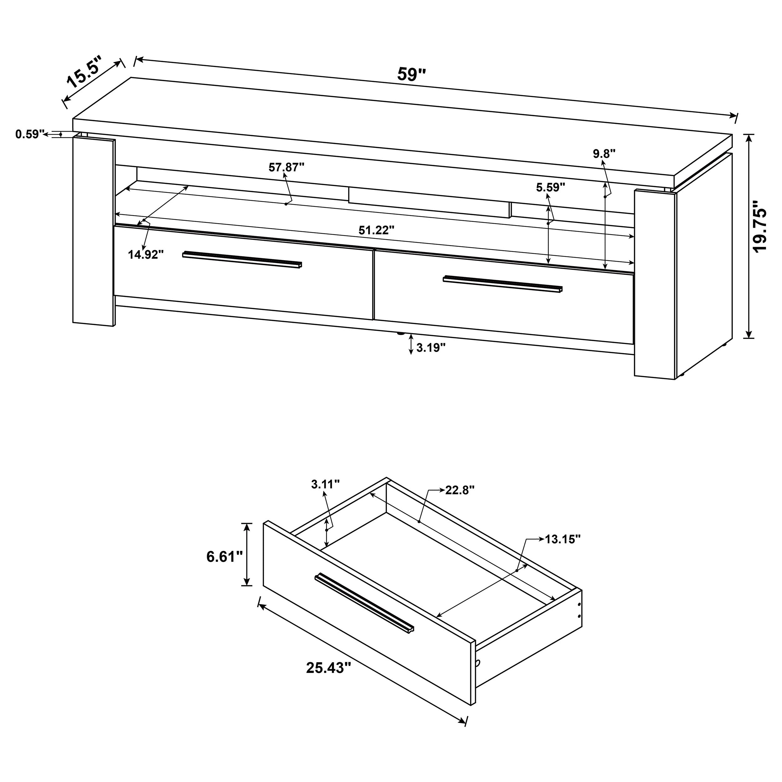 Elkton TV Stand - Ideal Furniture (Fresno,CA)