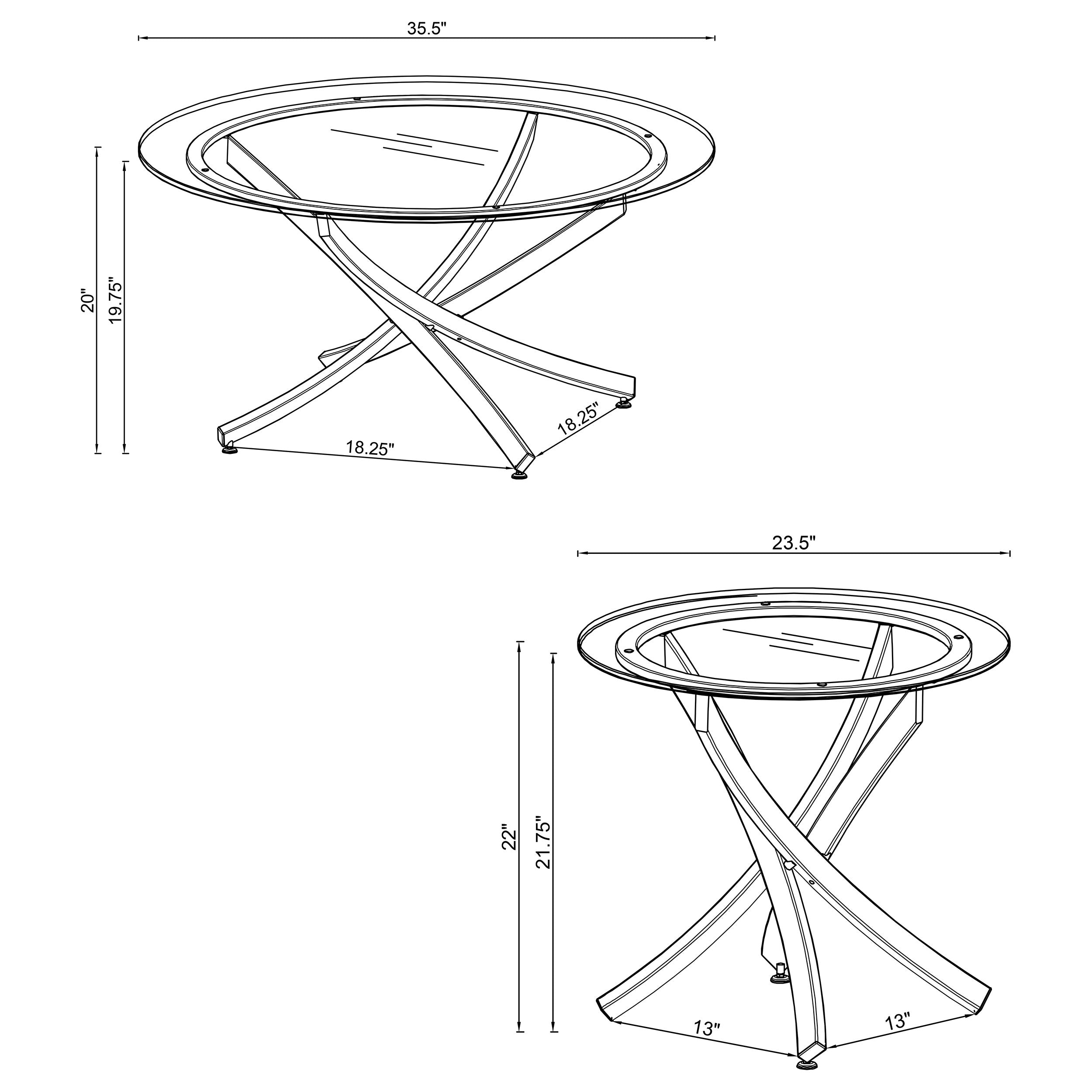 Brooke Coffee Table Set - Ideal Furniture (Fresno,CA)