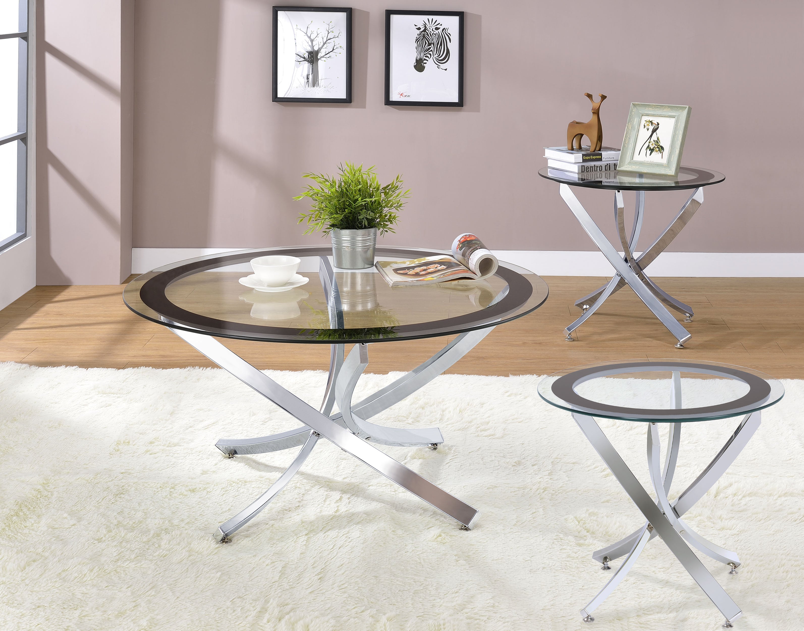 Brooke Coffee Table Set - Ideal Furniture (Fresno,CA)