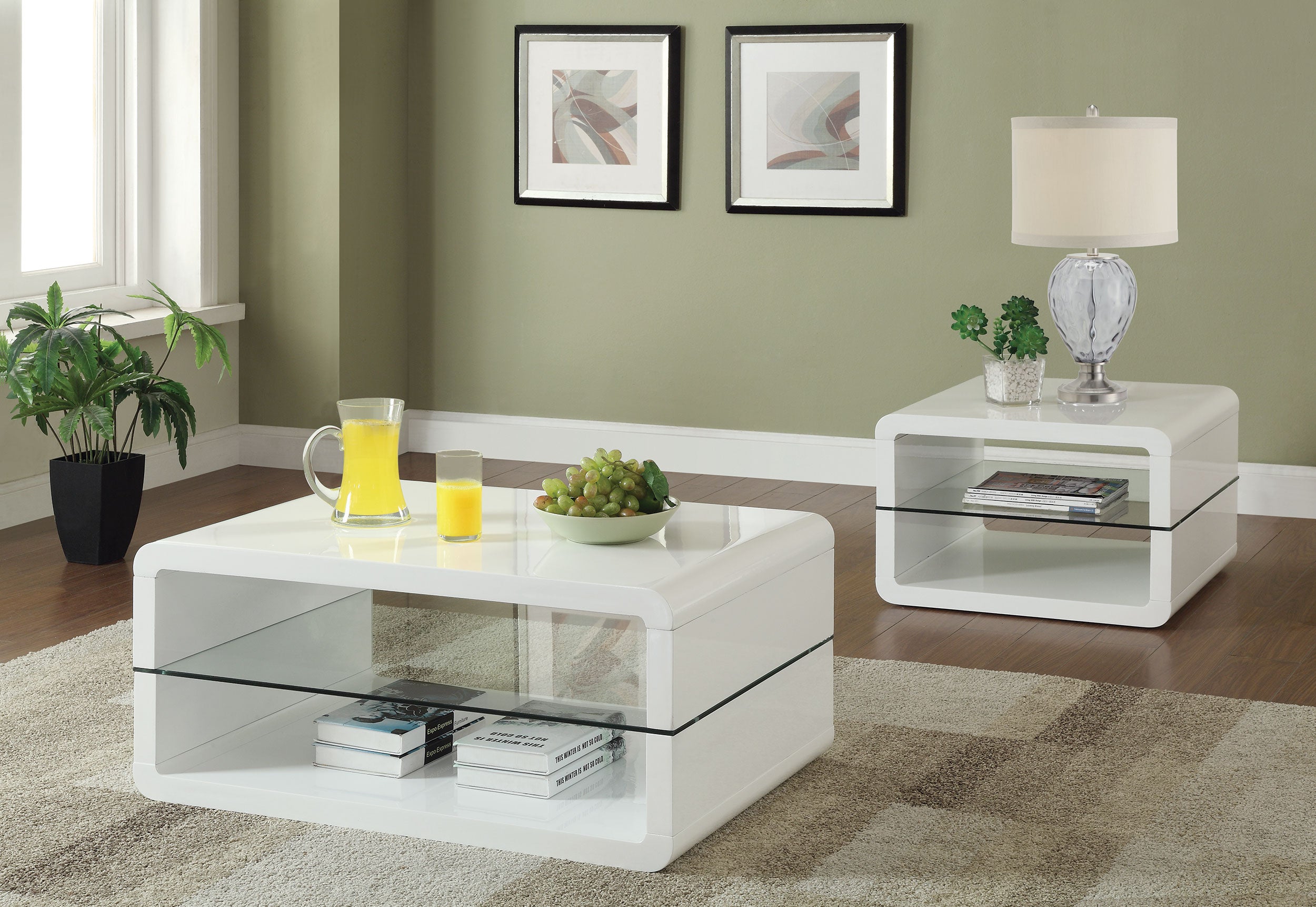 Elana Coffee Table Set - Ideal Furniture (Fresno,CA)