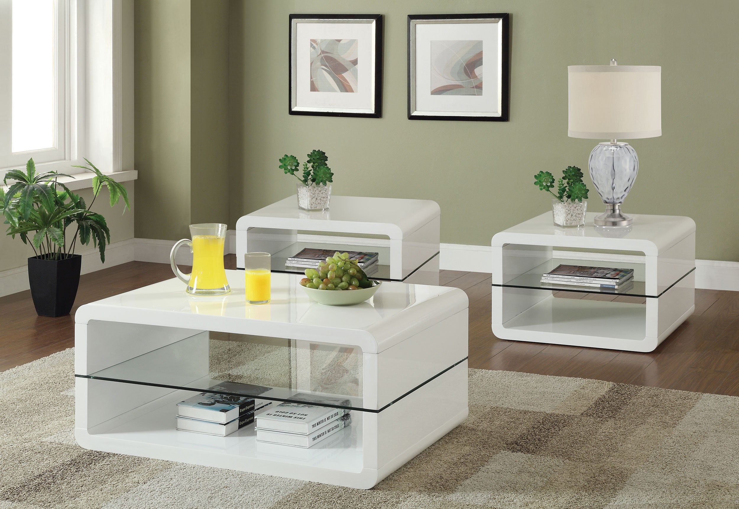 Elana Coffee Table Set - Ideal Furniture (Fresno,CA)