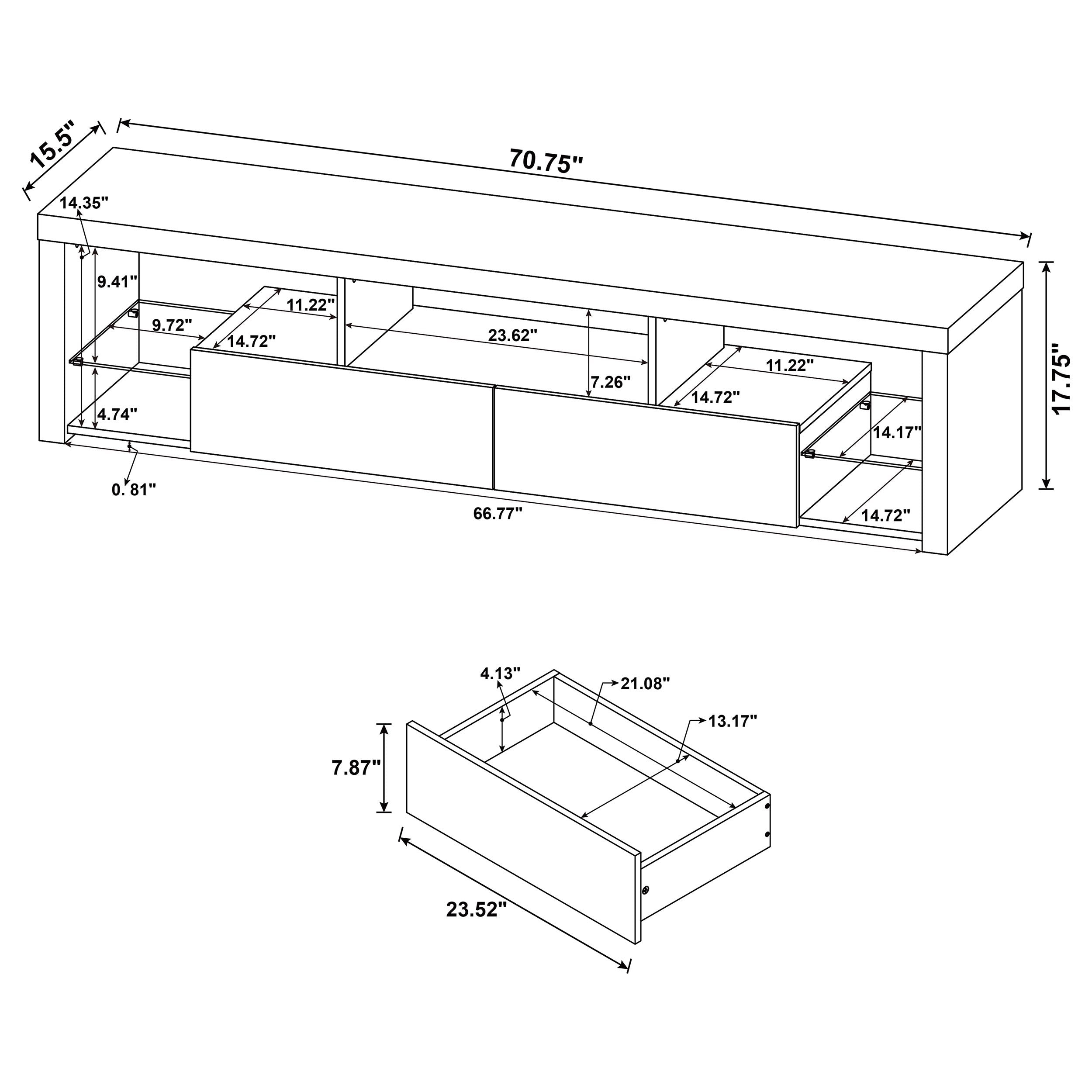 Jude Entertainment Center - Ideal Furniture (Fresno,CA)
