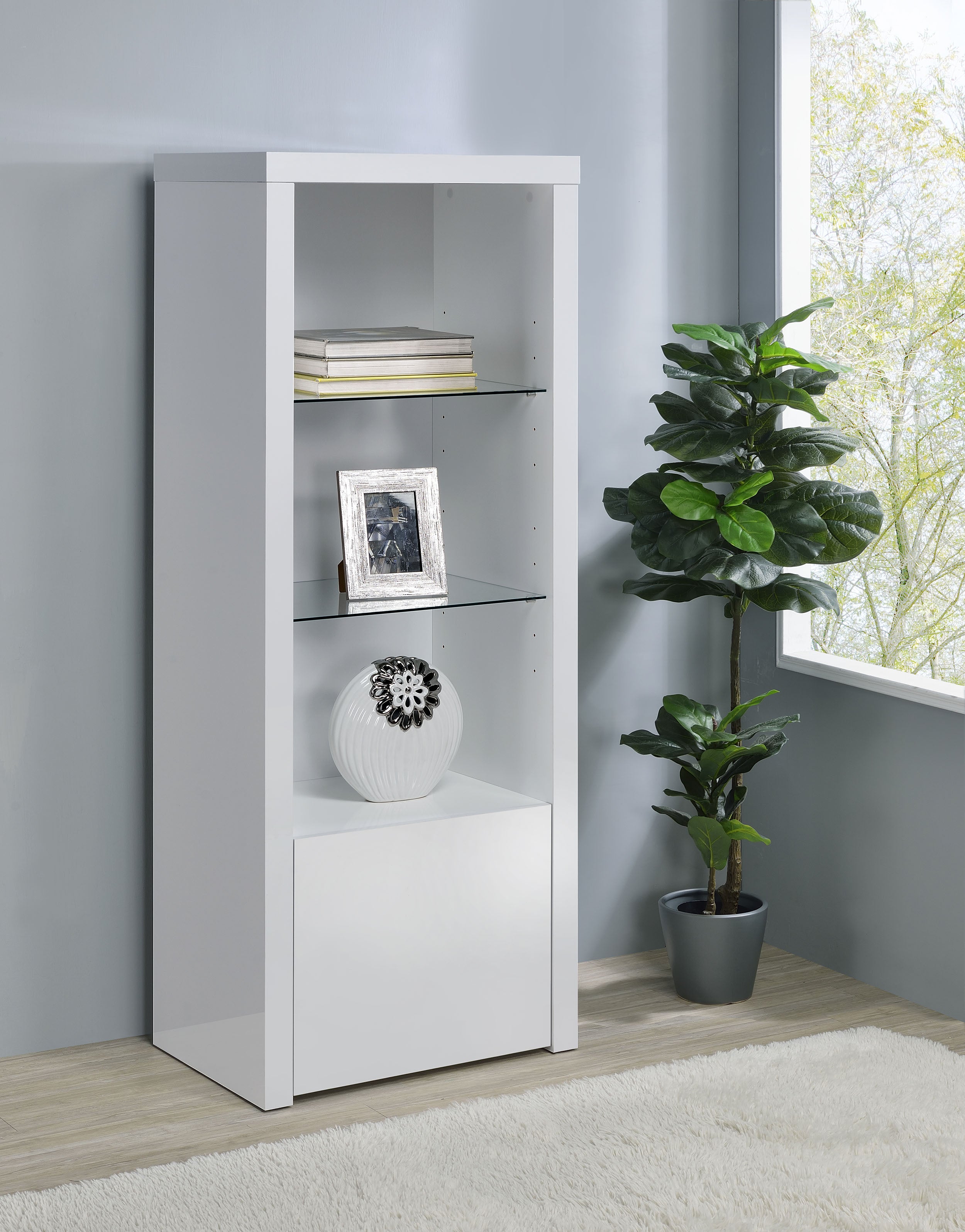 Jude Media Tower - Ideal Furniture (Fresno,CA)