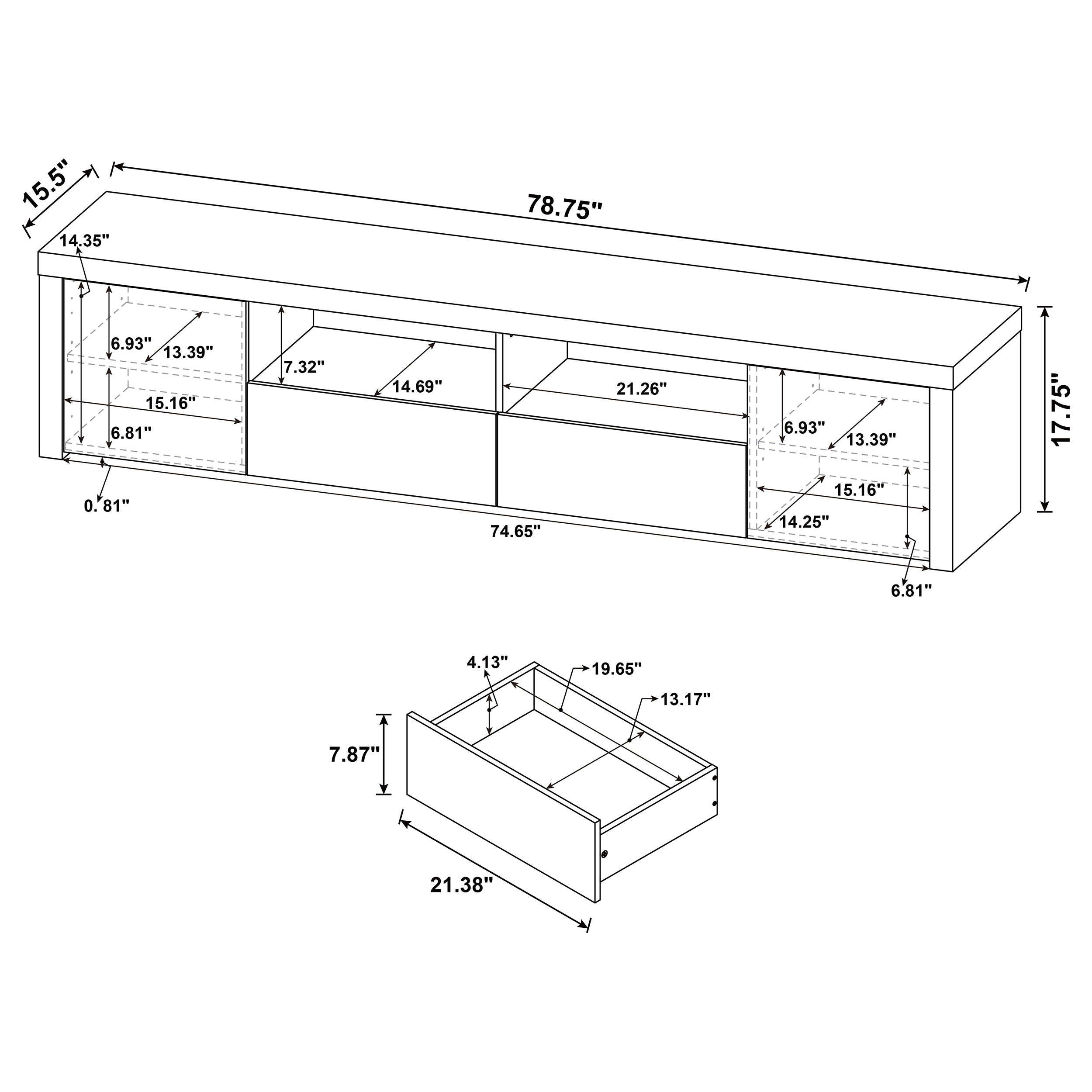 Jude TV Stand - Ideal Furniture (Fresno,CA)
