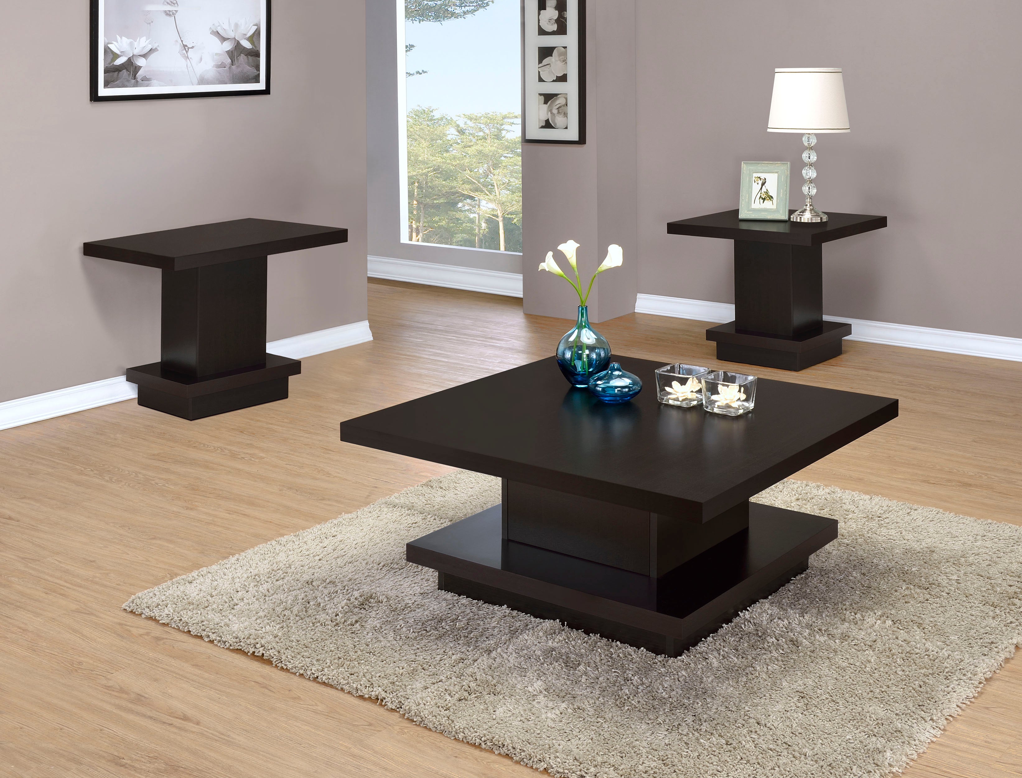 Reston Coffee Table Set - Ideal Furniture (Fresno,CA)