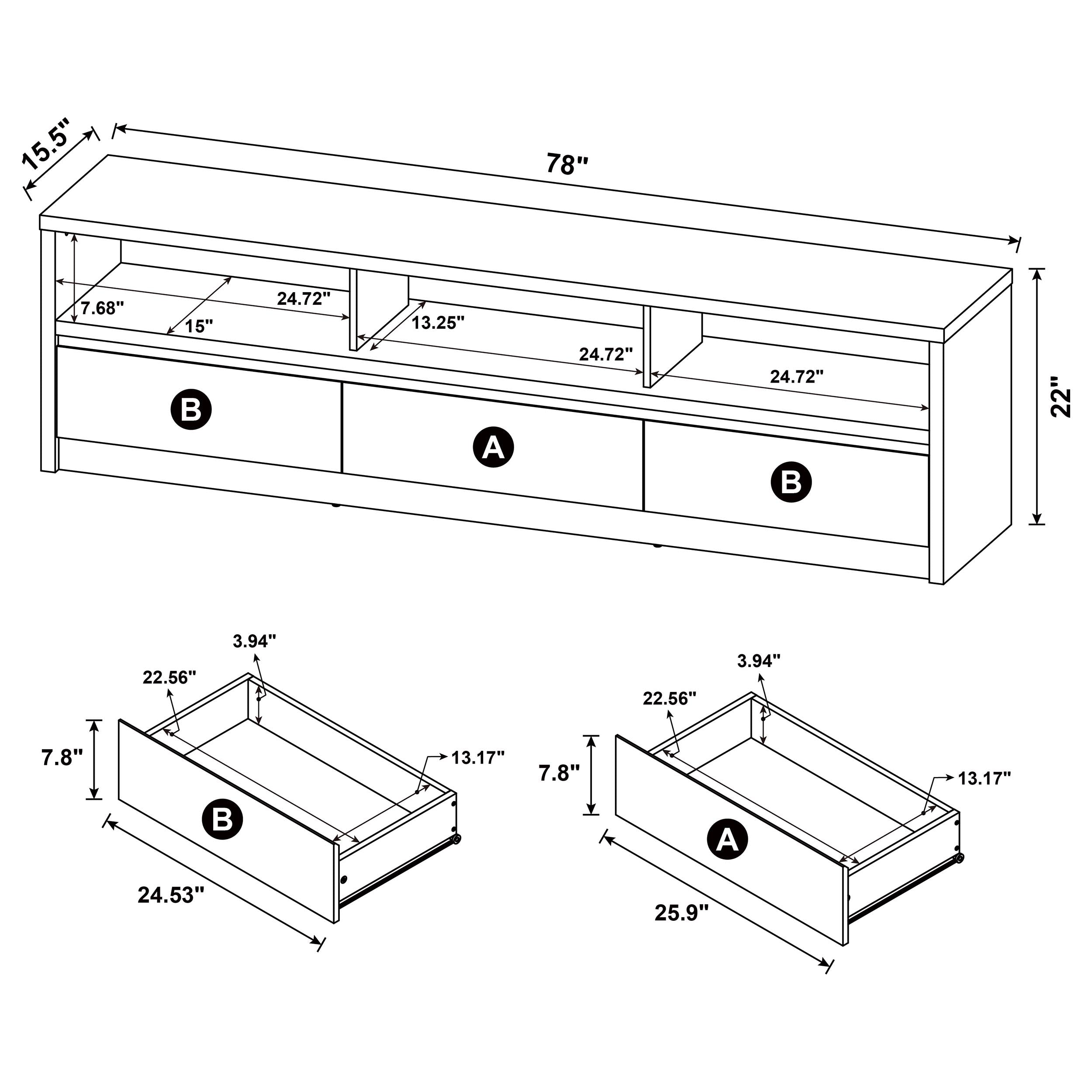 Rutland TV Stand - Ideal Furniture (Fresno,CA)