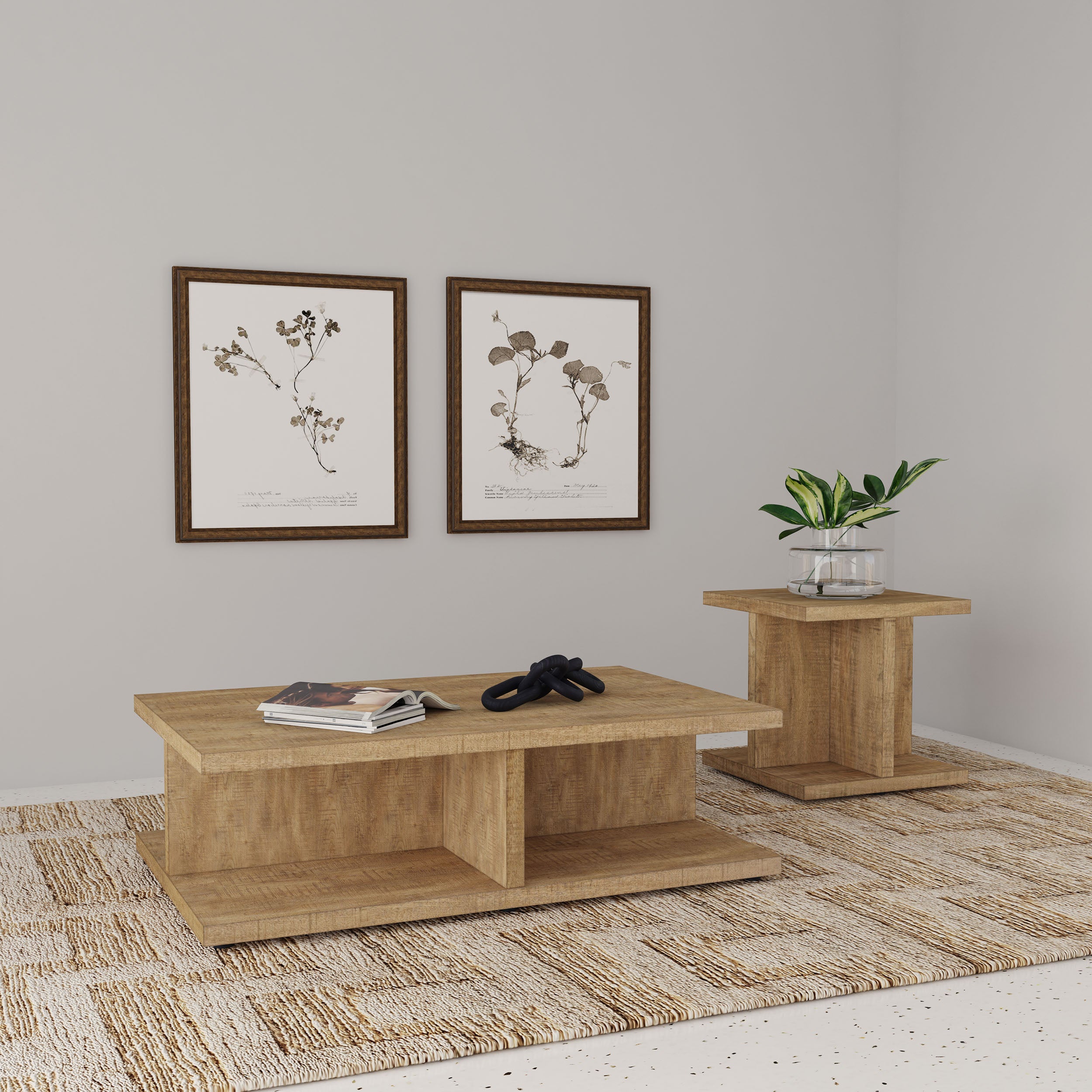 Cortona Coffee Table Set - Ideal Furniture (Fresno,CA)