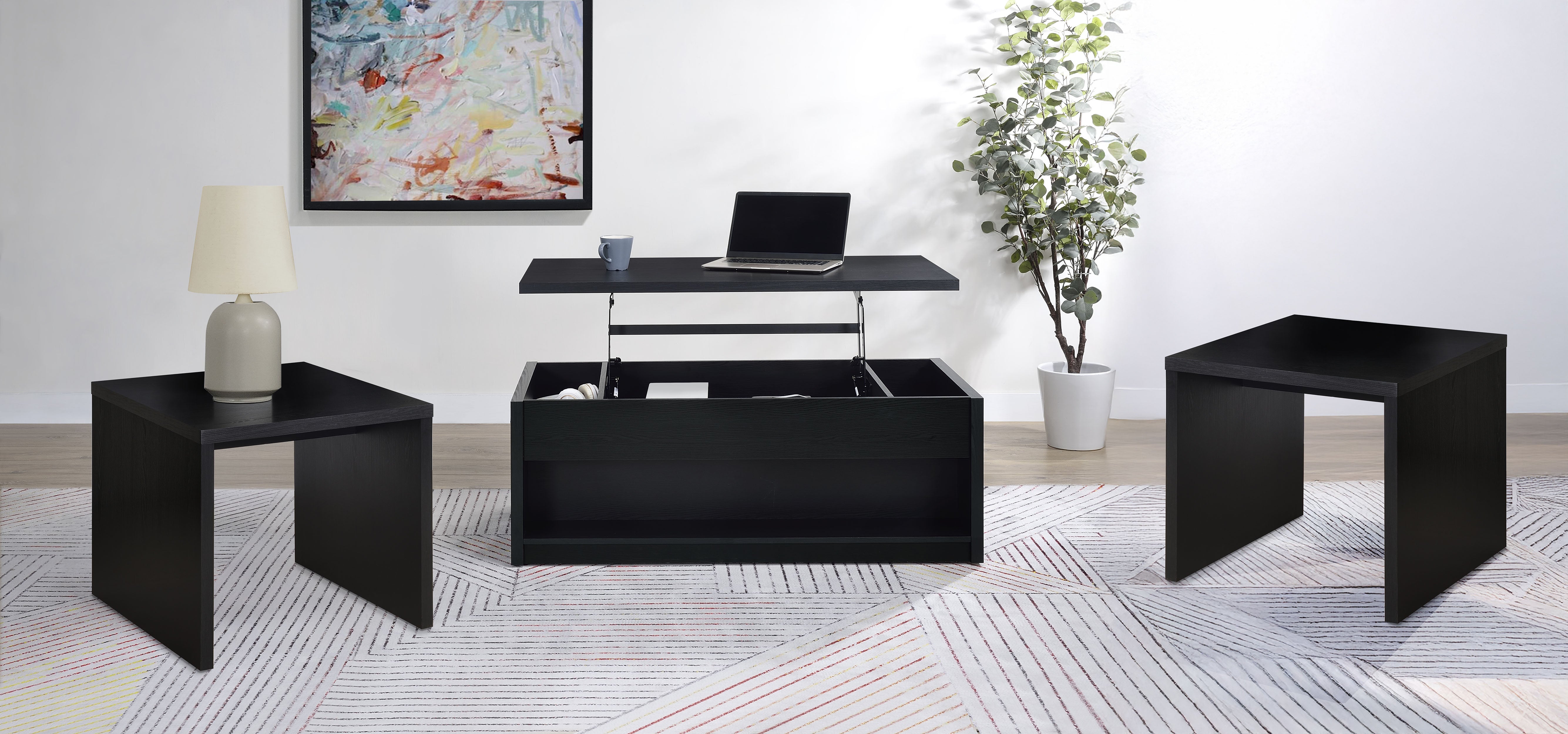 Knapp Lift-Top Coffee Table Set - Ideal Furniture (Fresno,CA)