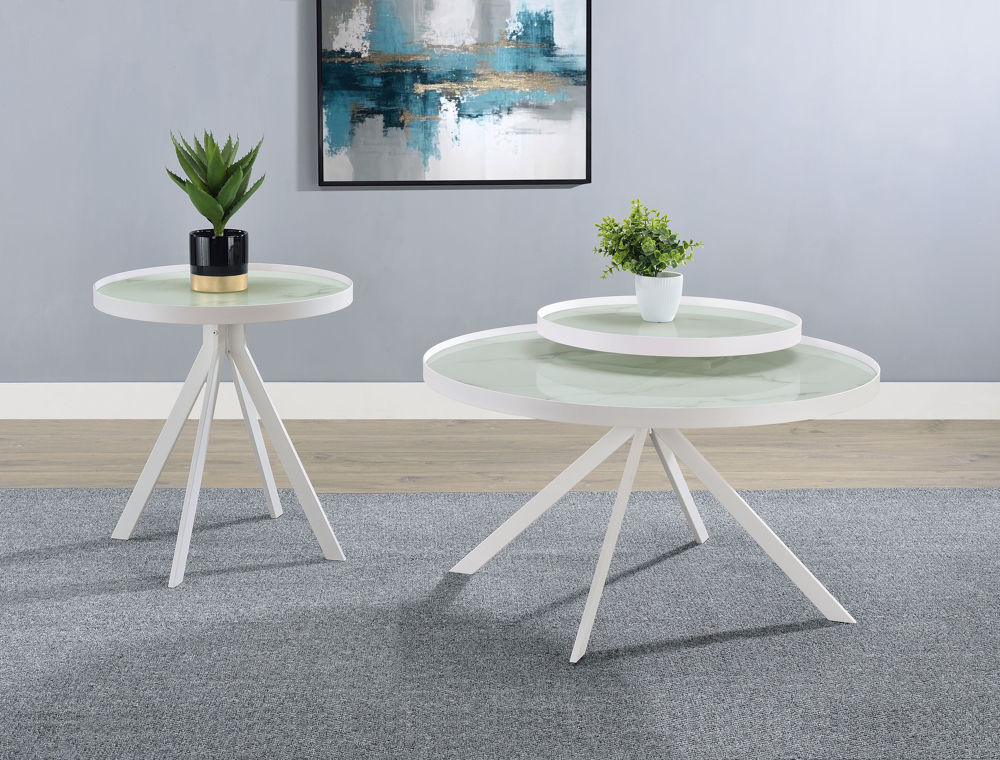 Briggs Coffee Table Set - Ideal Furniture (Fresno,CA)