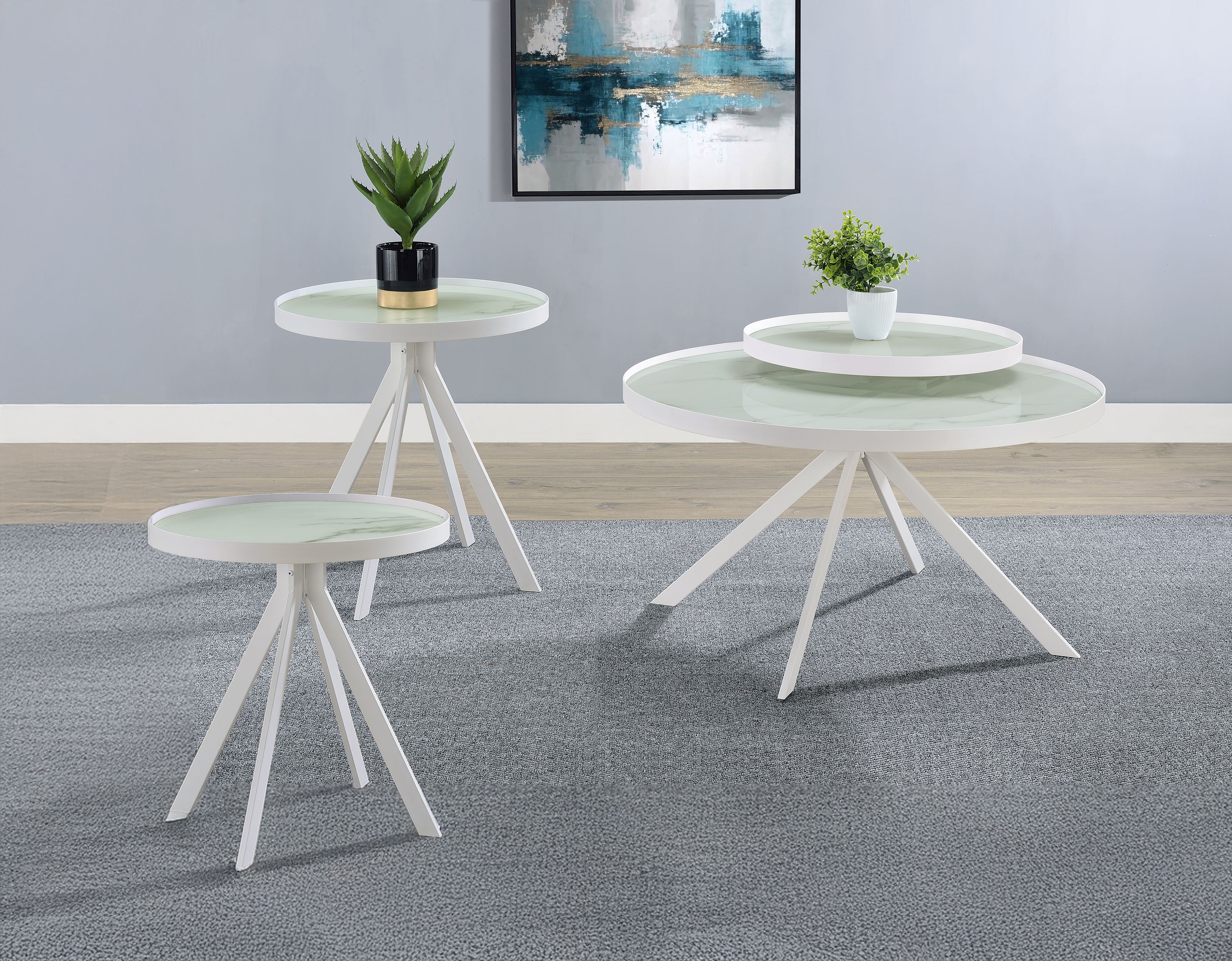 Briggs Coffee Table Set - Ideal Furniture (Fresno,CA)