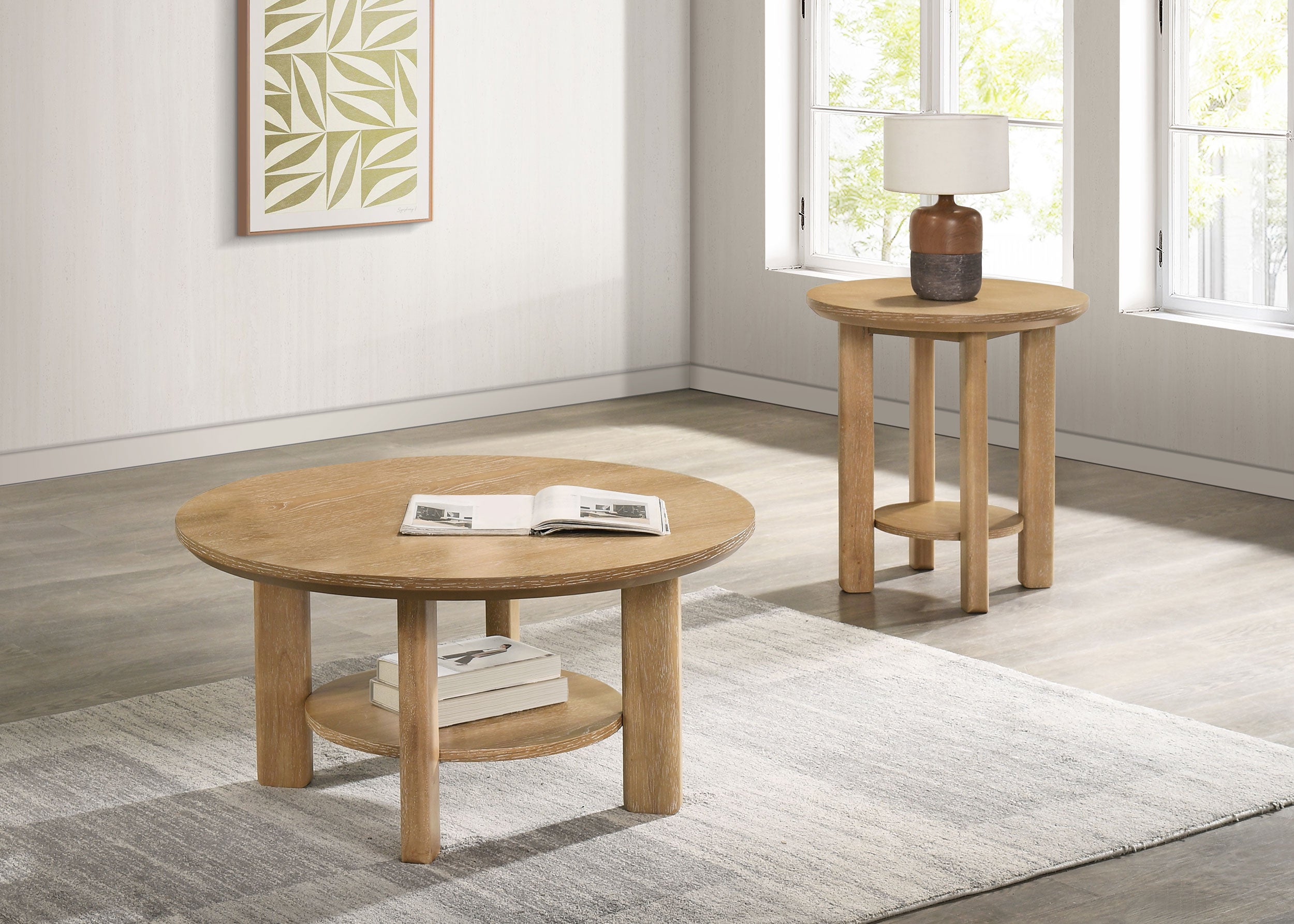 Ottowa Coffee Table Set - Ideal Furniture (Fresno,CA)