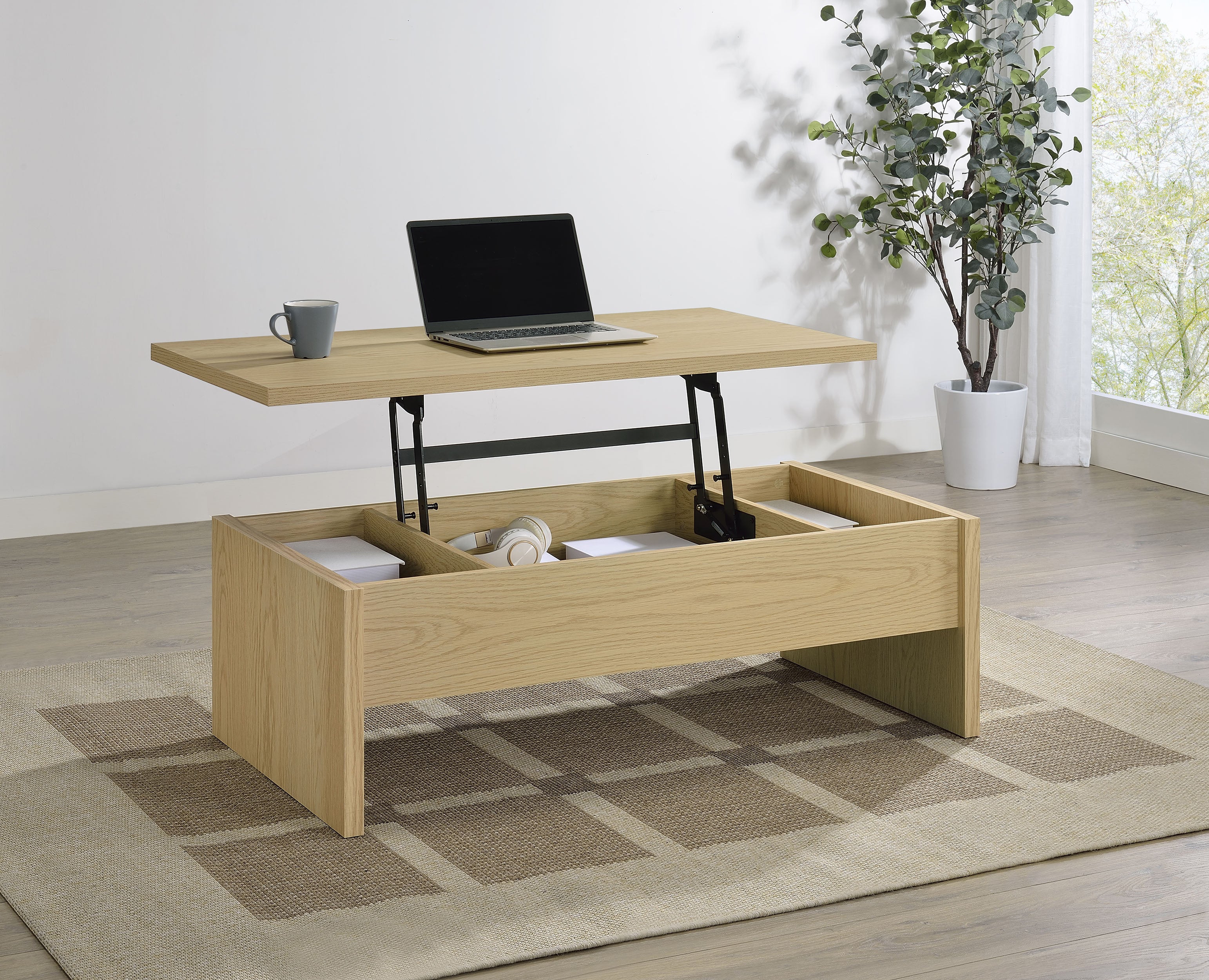 Canoga Lift-Top Coffee Table - Ideal Furniture (Fresno,CA)