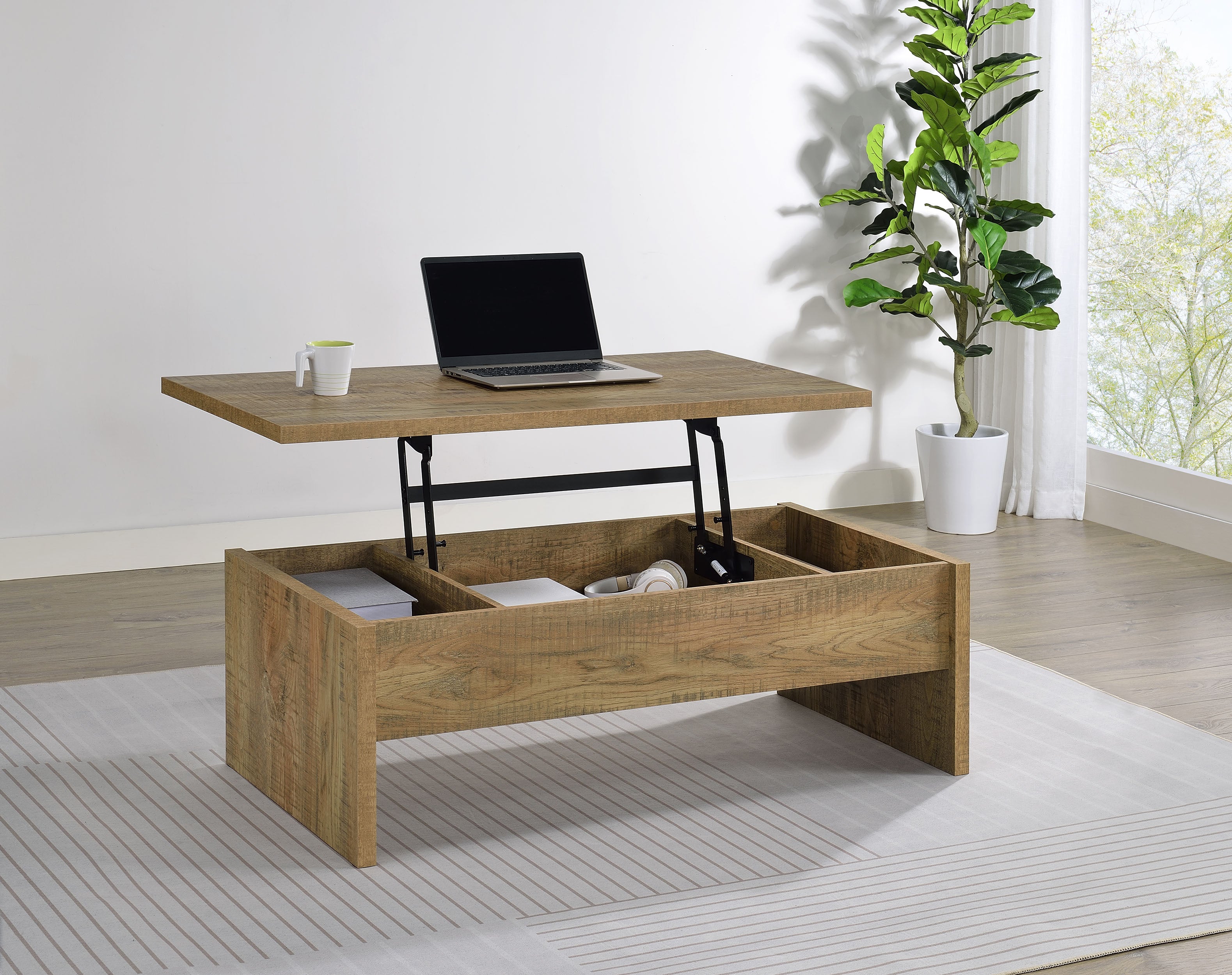 Canoga Lift-Top Coffee Table - Ideal Furniture (Fresno,CA)