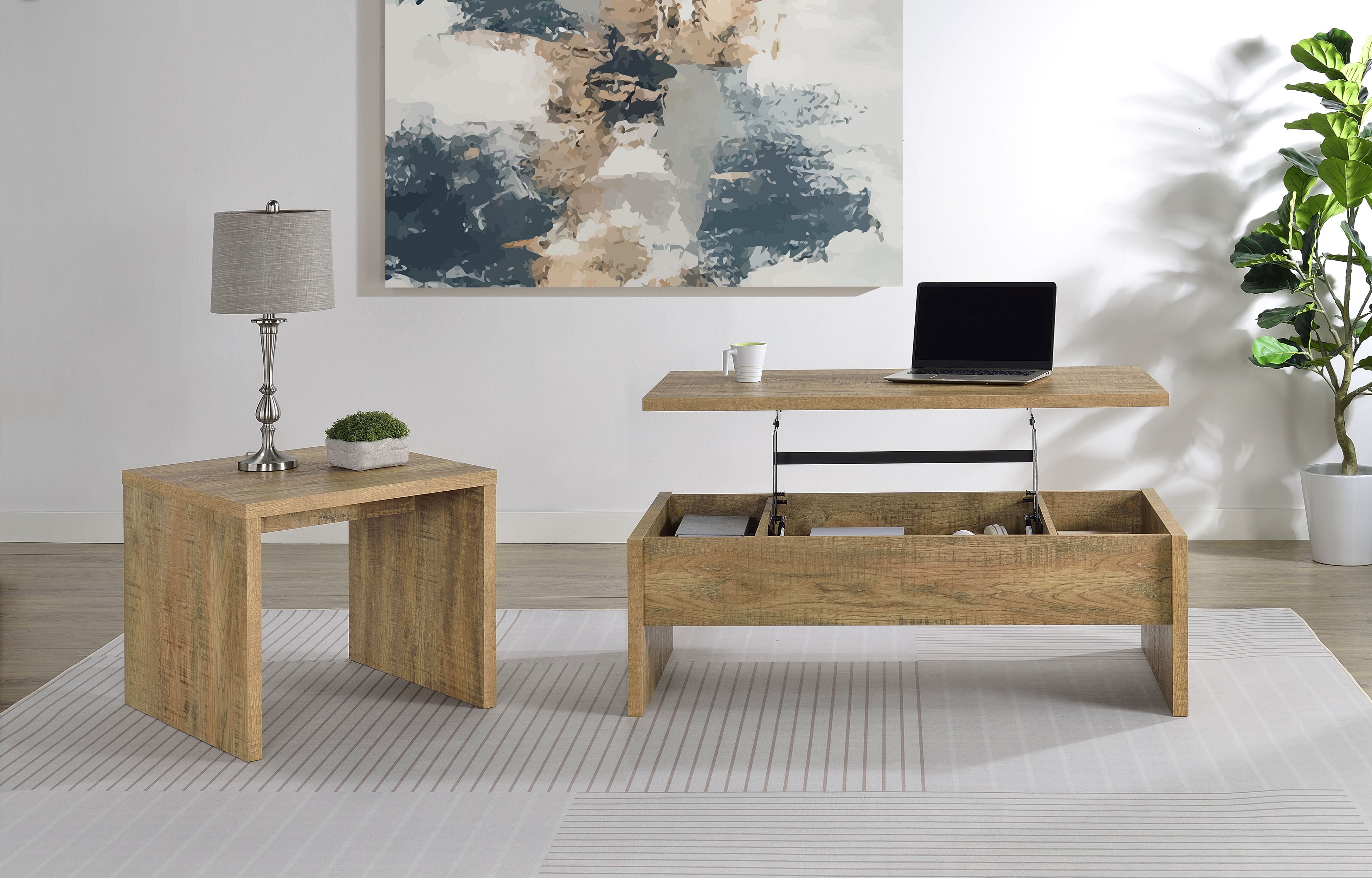 Canoga Lift-Top Coffee Table - Ideal Furniture (Fresno,CA)