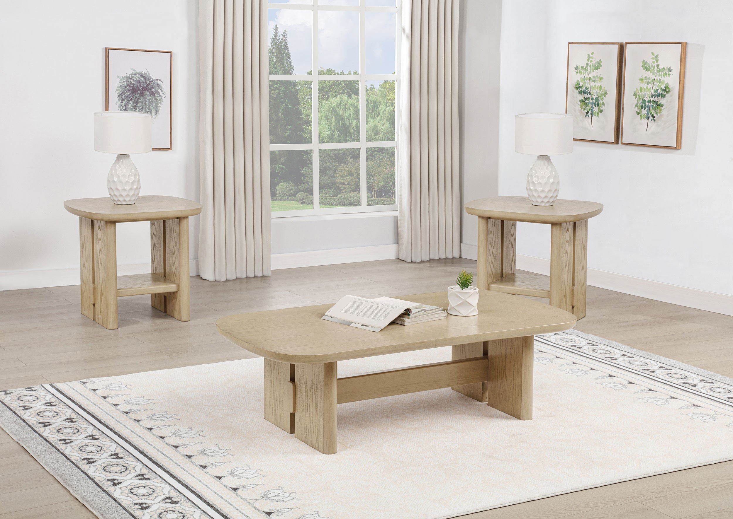 Kailani Coffee Table Set - Ideal Furniture (Fresno,CA)