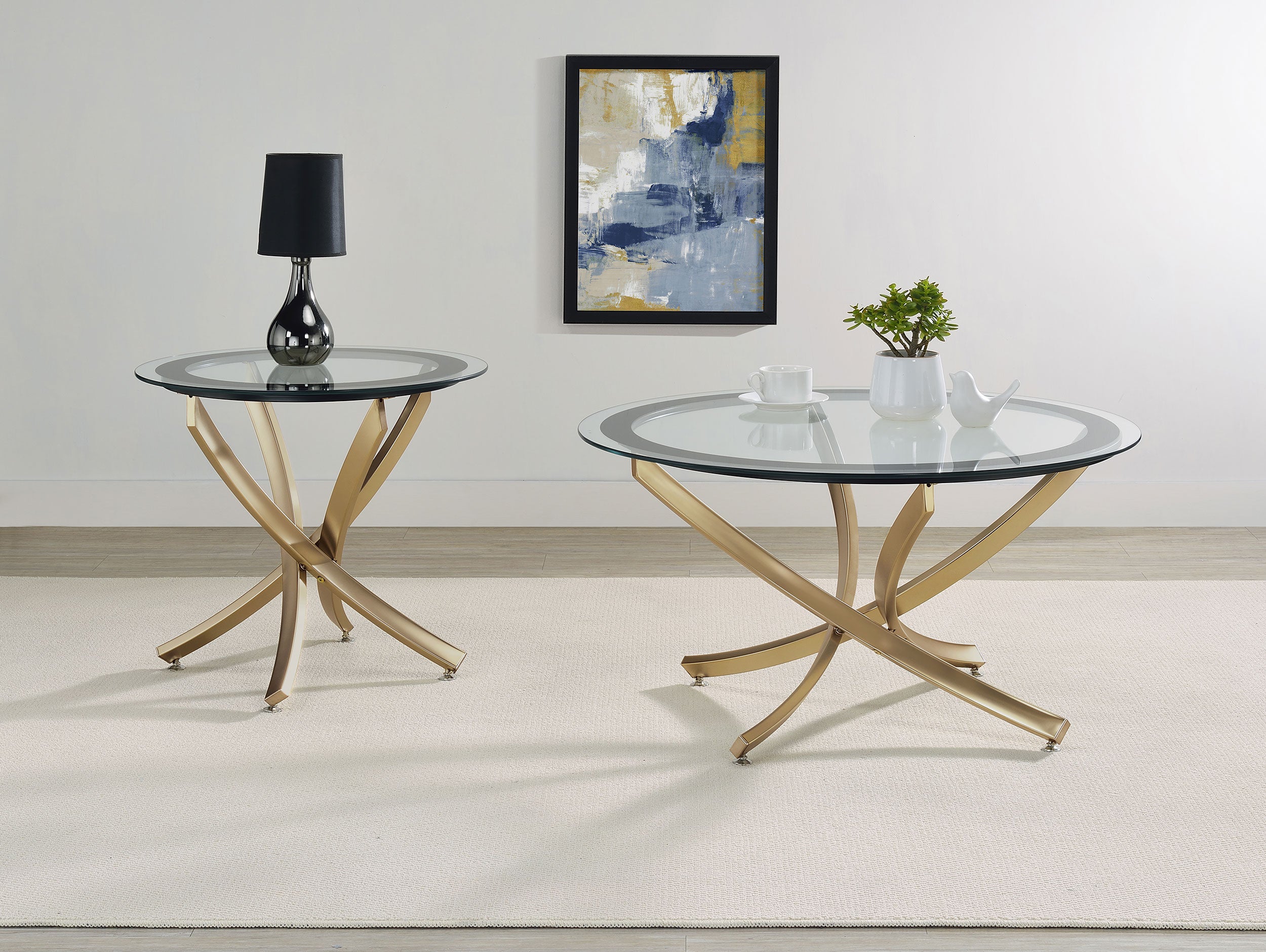 Brooke Coffee Table Set - Ideal Furniture (Fresno,CA)