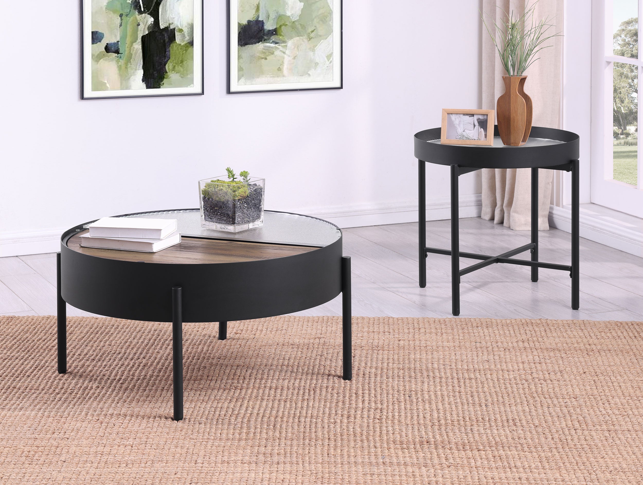 Ozella Coffee Table Set - Ideal Furniture (Fresno,CA)