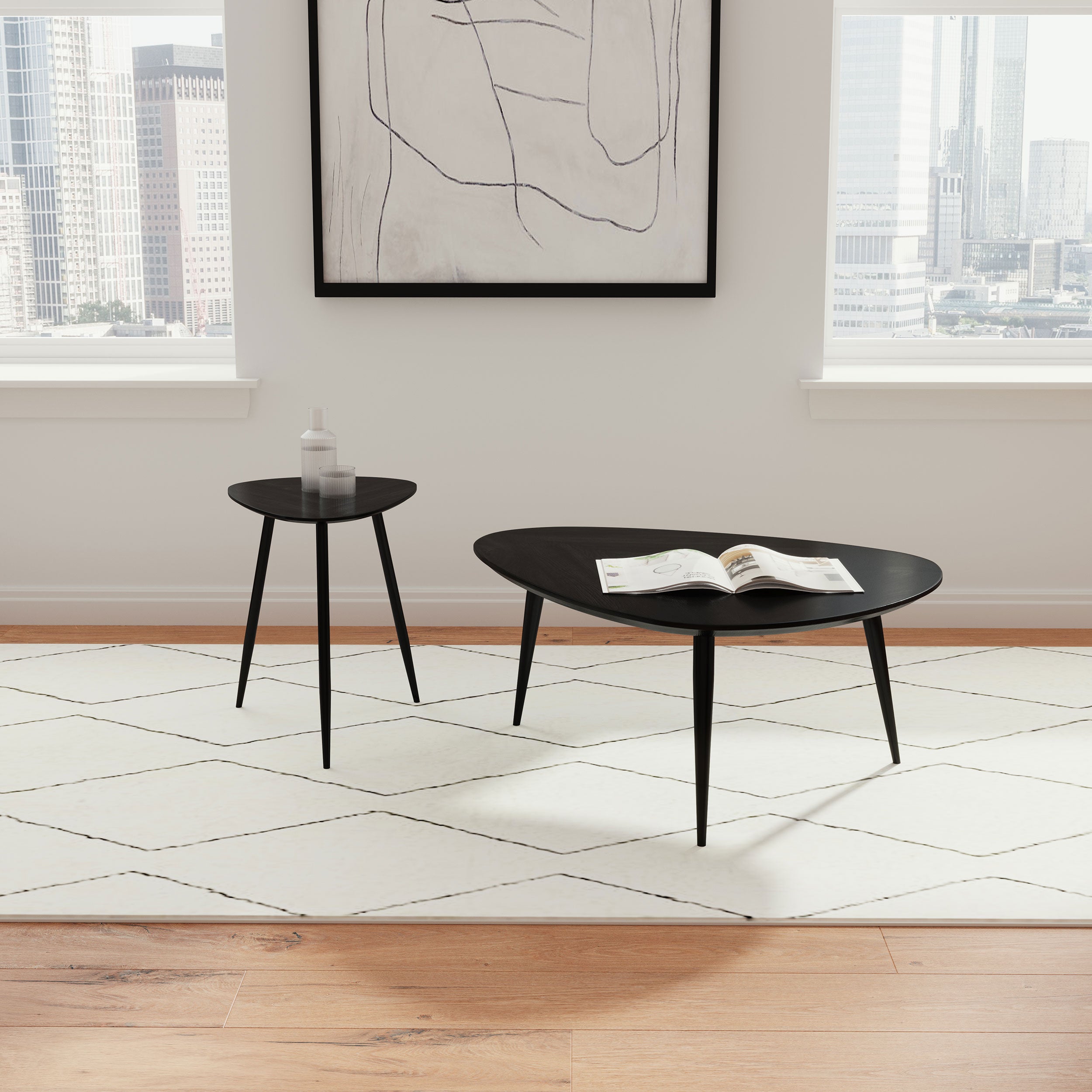 Odessa Coffee Table Set - Ideal Furniture (Fresno,CA)