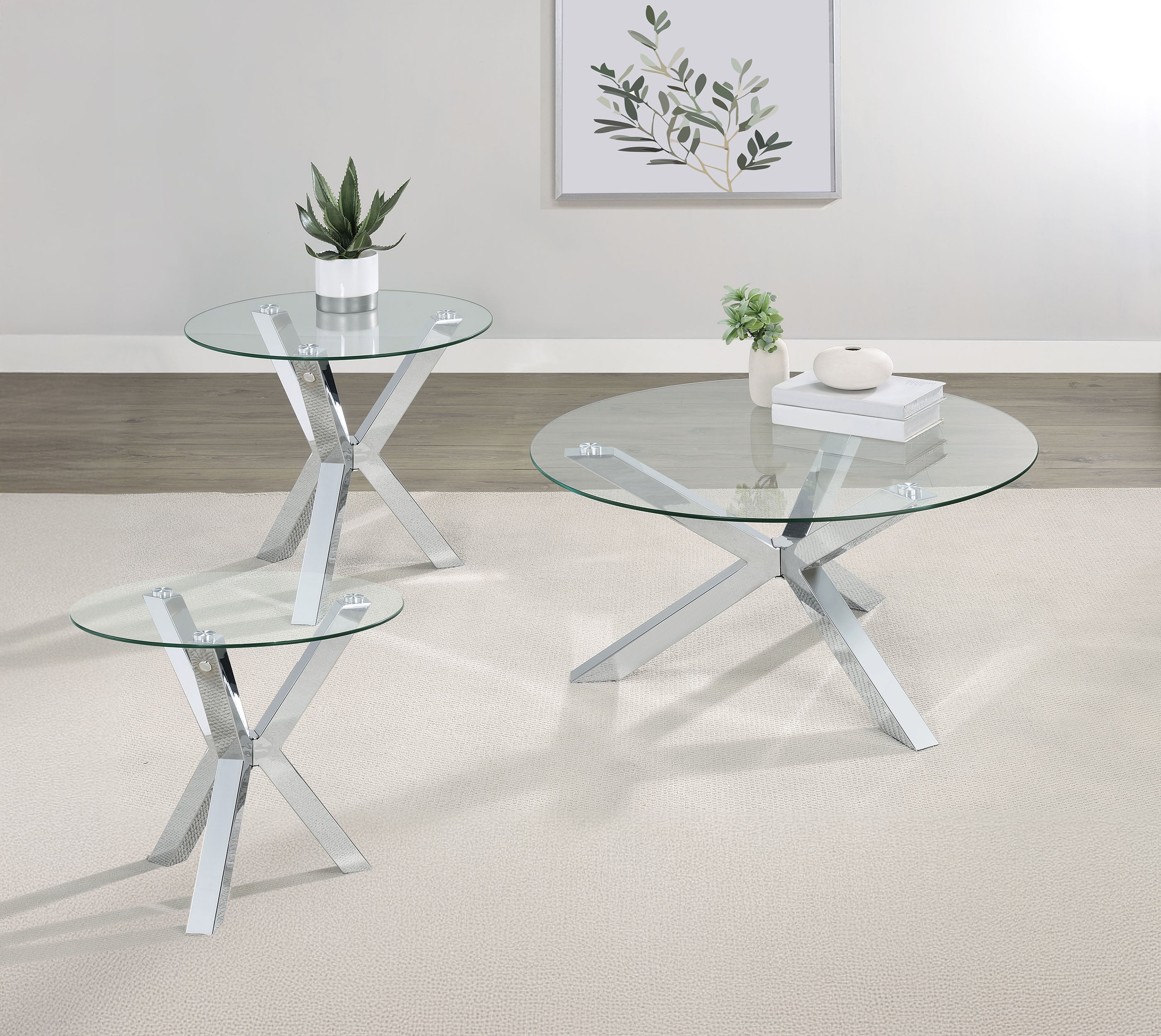 Kenzie Coffee Table Set - Ideal Furniture (Fresno,CA)