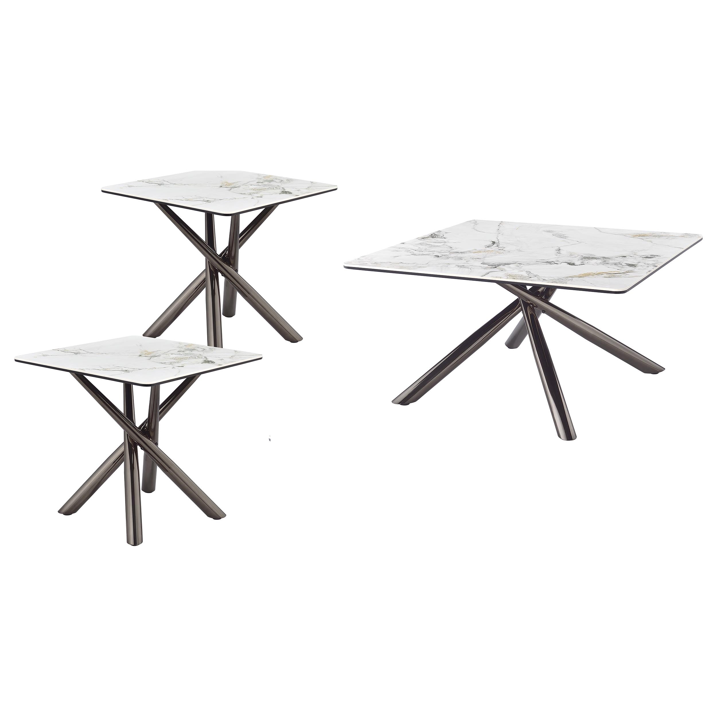 Carvell Coffee Table Set - Ideal Furniture (Fresno,CA)