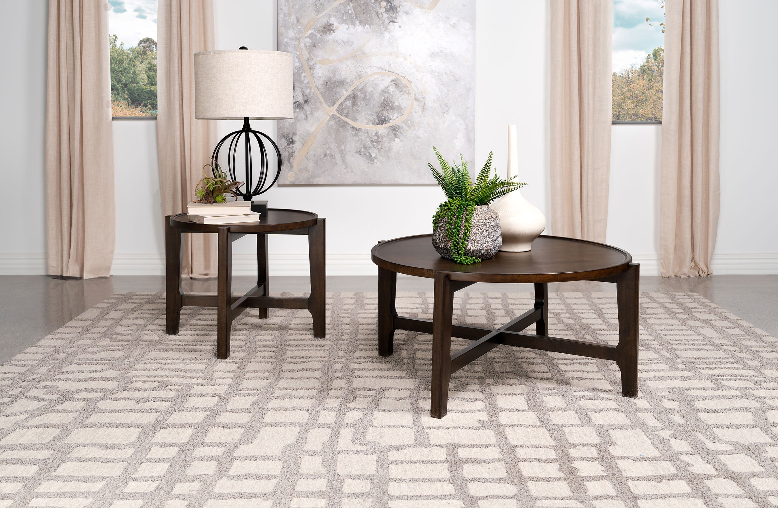 Cota Coffee Table Set - Ideal Furniture (Fresno,CA)