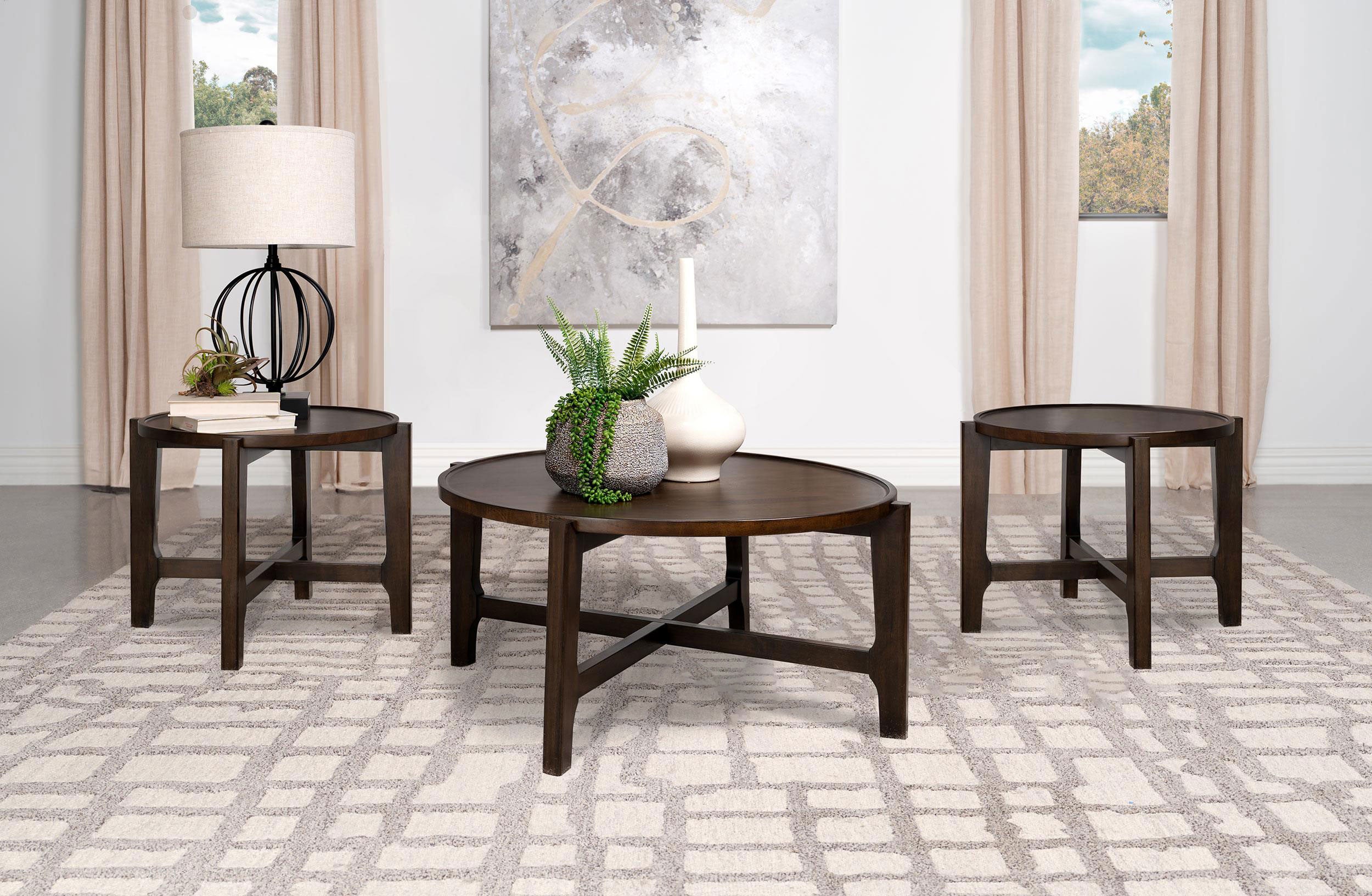 Cota Coffee Table Set - Ideal Furniture (Fresno,CA)