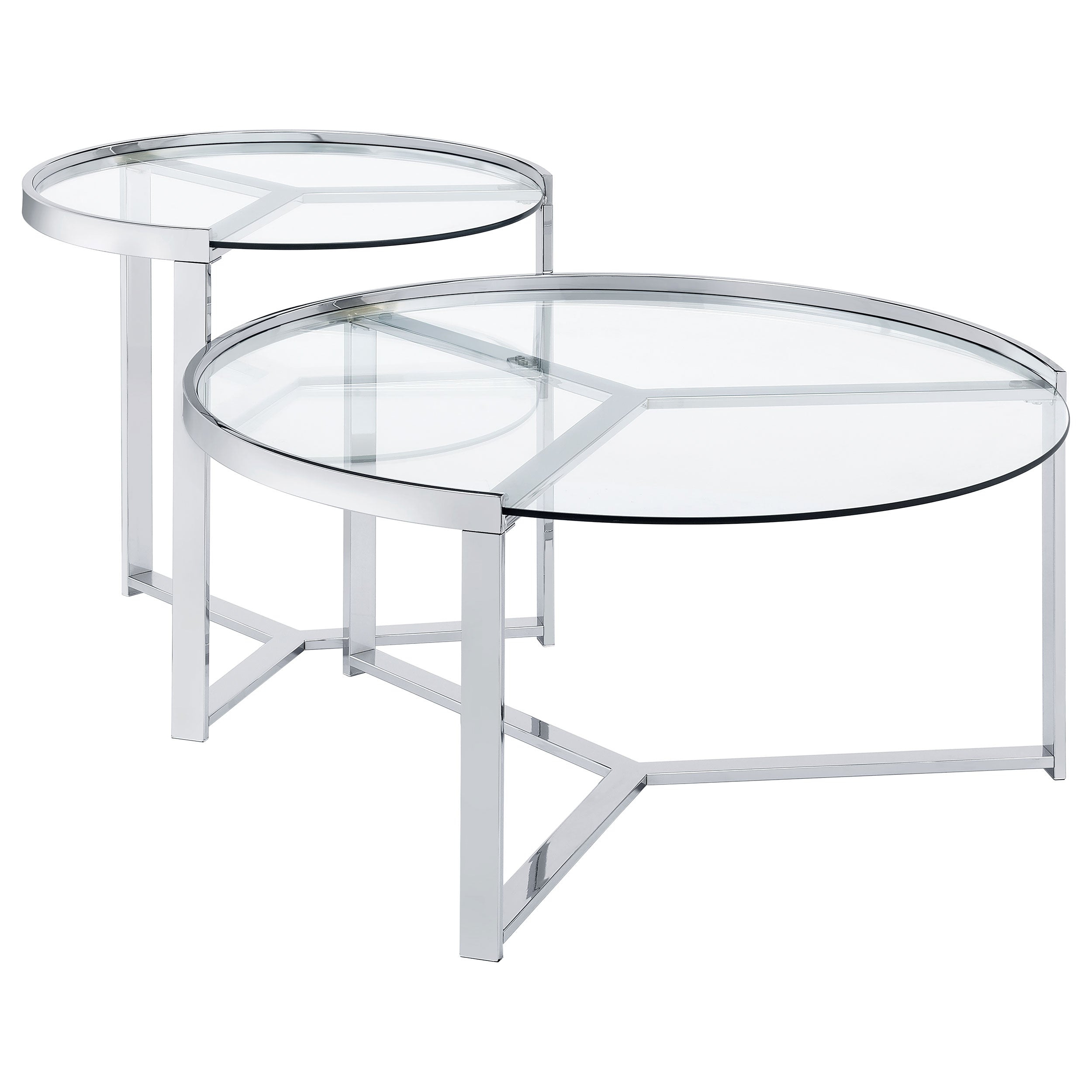Delia Nesting Coffee Table - Ideal Furniture (Fresno,CA)