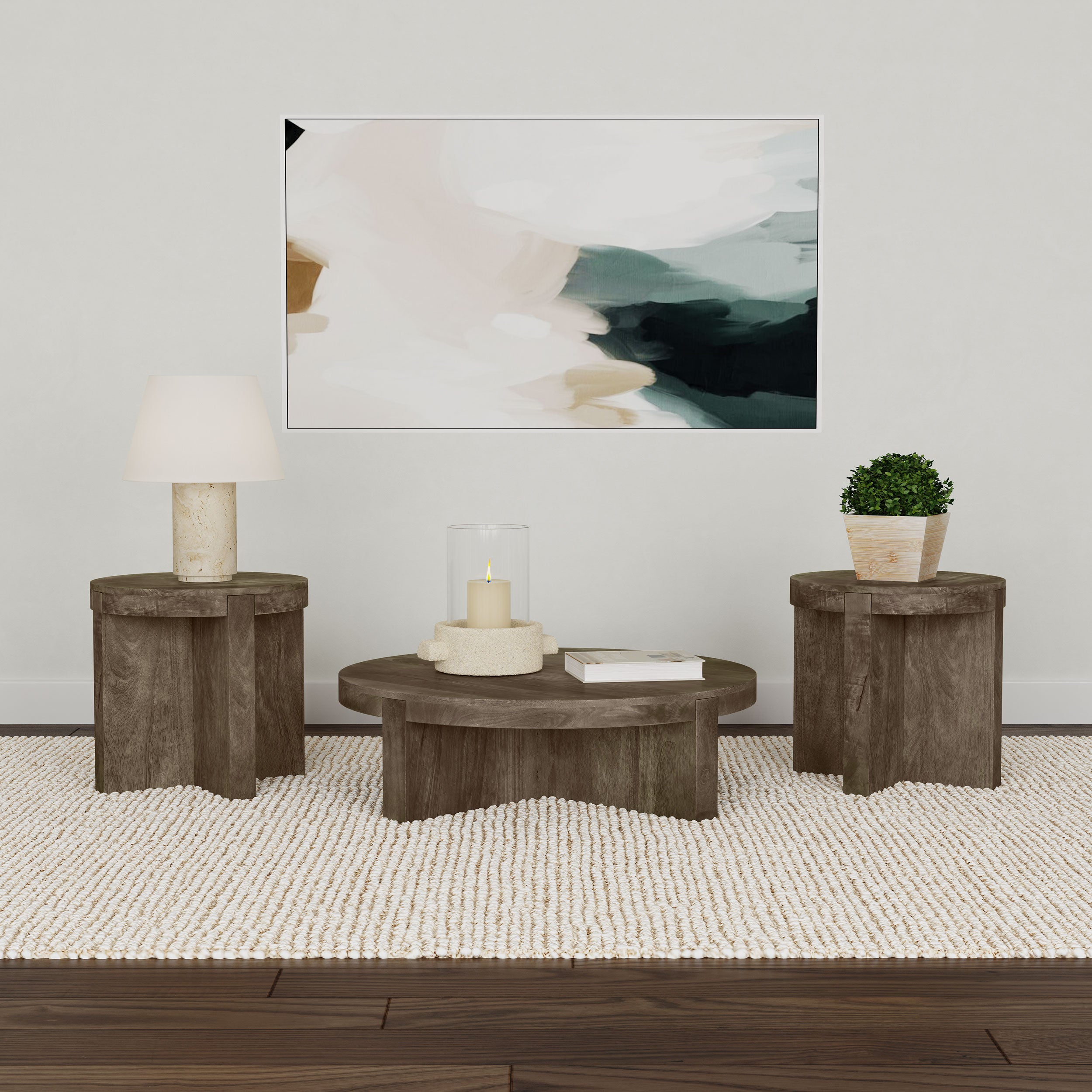 Kinkaid Coffee Table Set - Ideal Furniture (Fresno,CA)