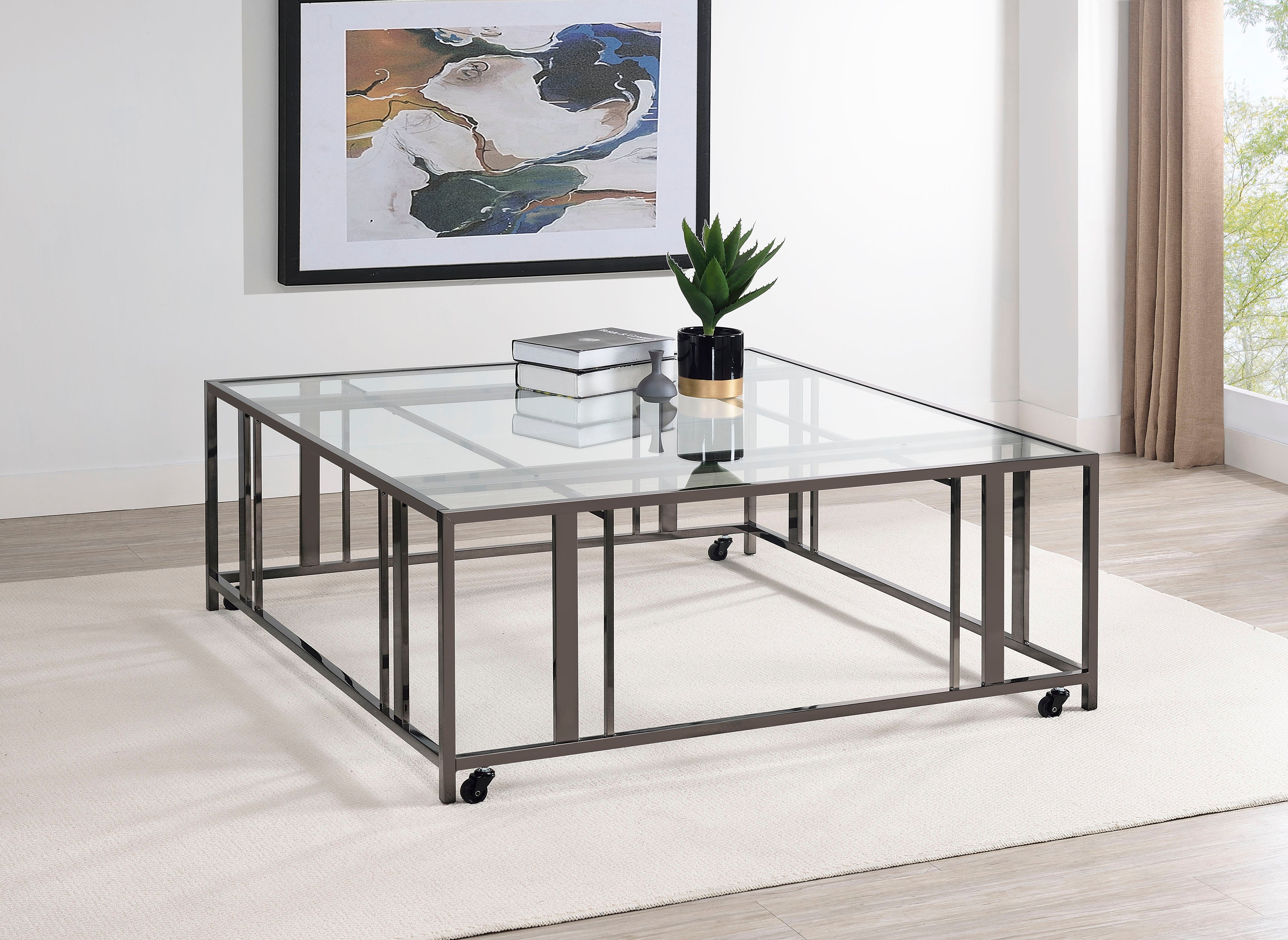 Adri Mobile Coffee Table - Ideal Furniture (Fresno,CA)