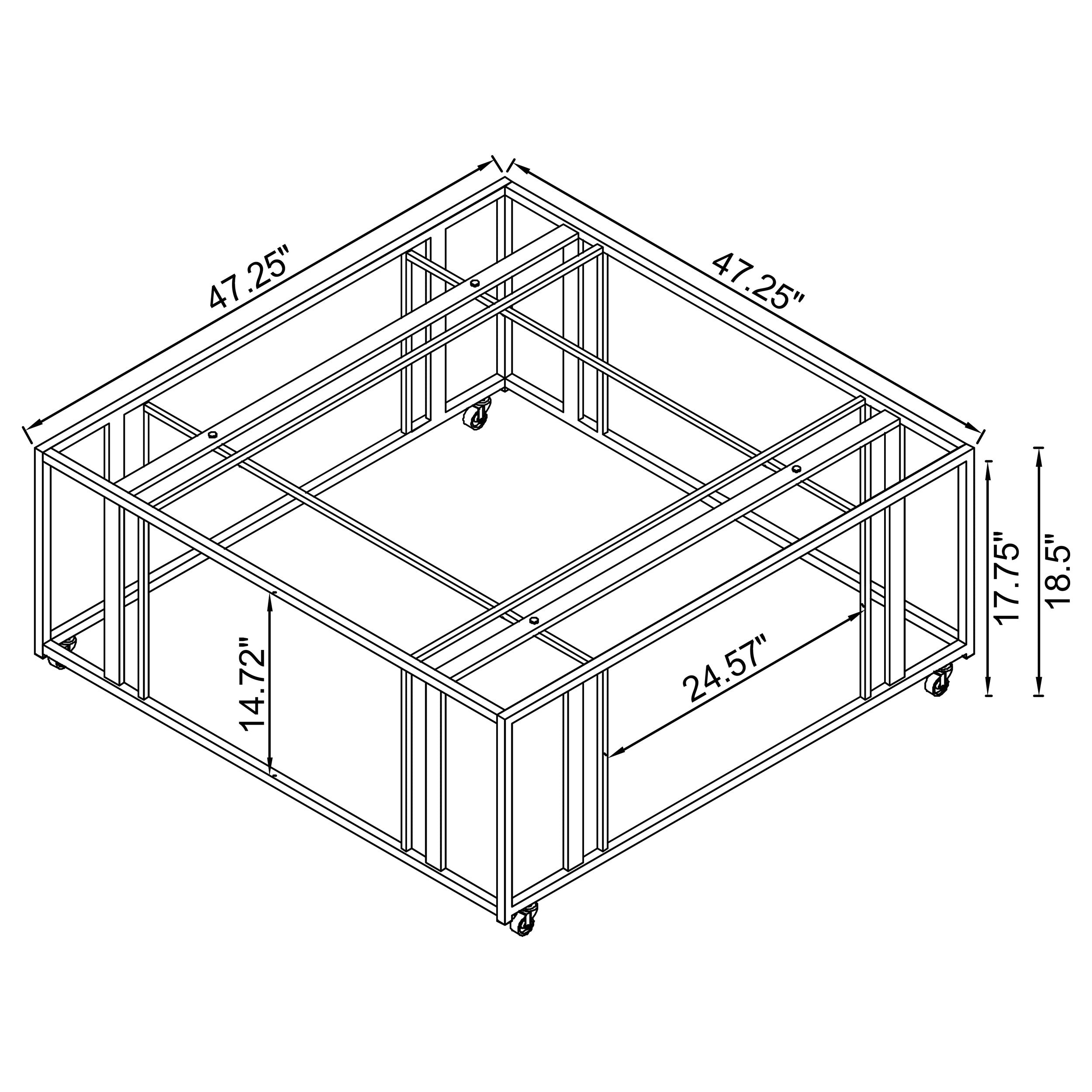 Adri Mobile Coffee Table - Ideal Furniture (Fresno,CA)