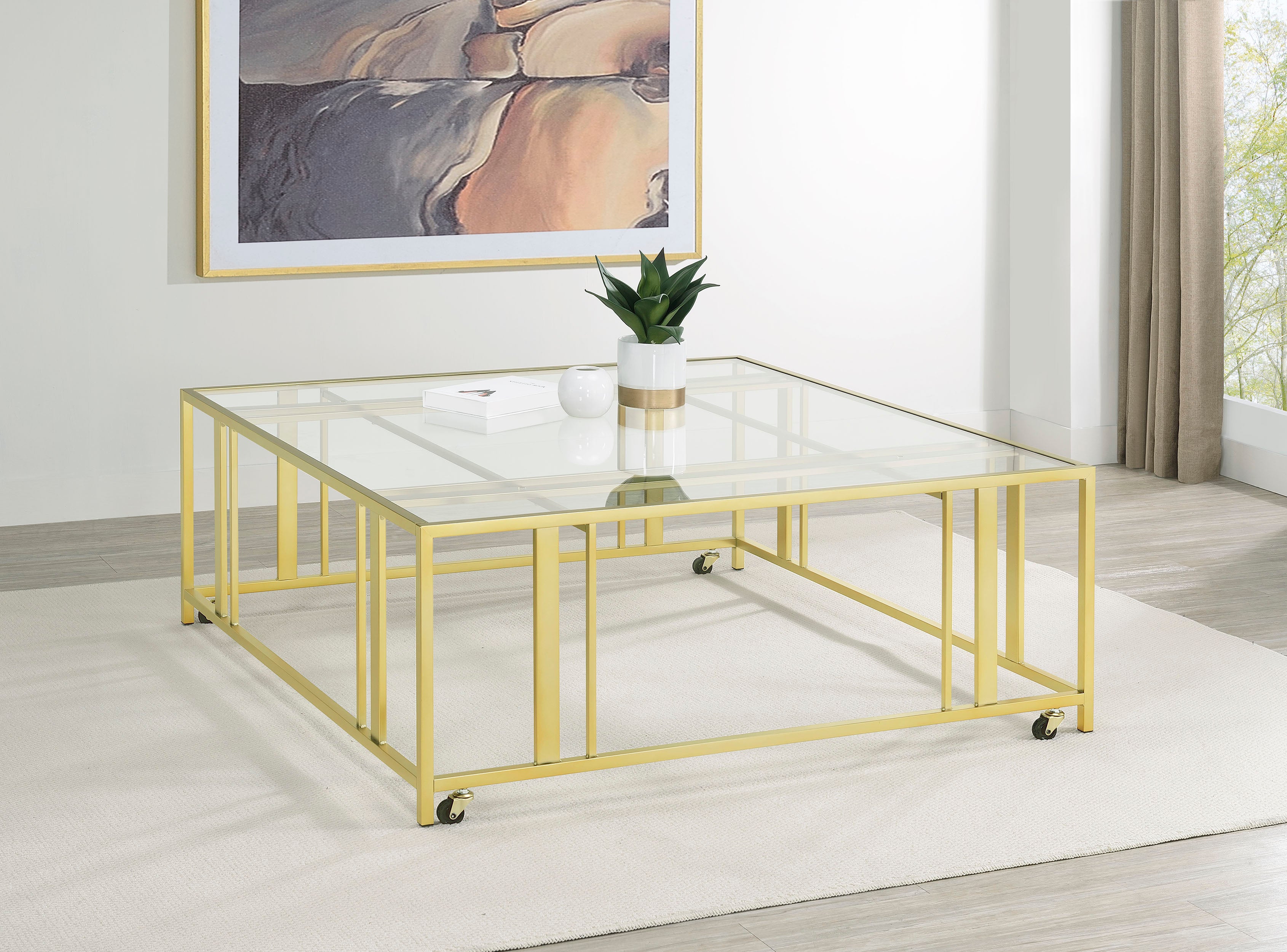 Adri Mobile Coffee Table - Ideal Furniture (Fresno,CA)